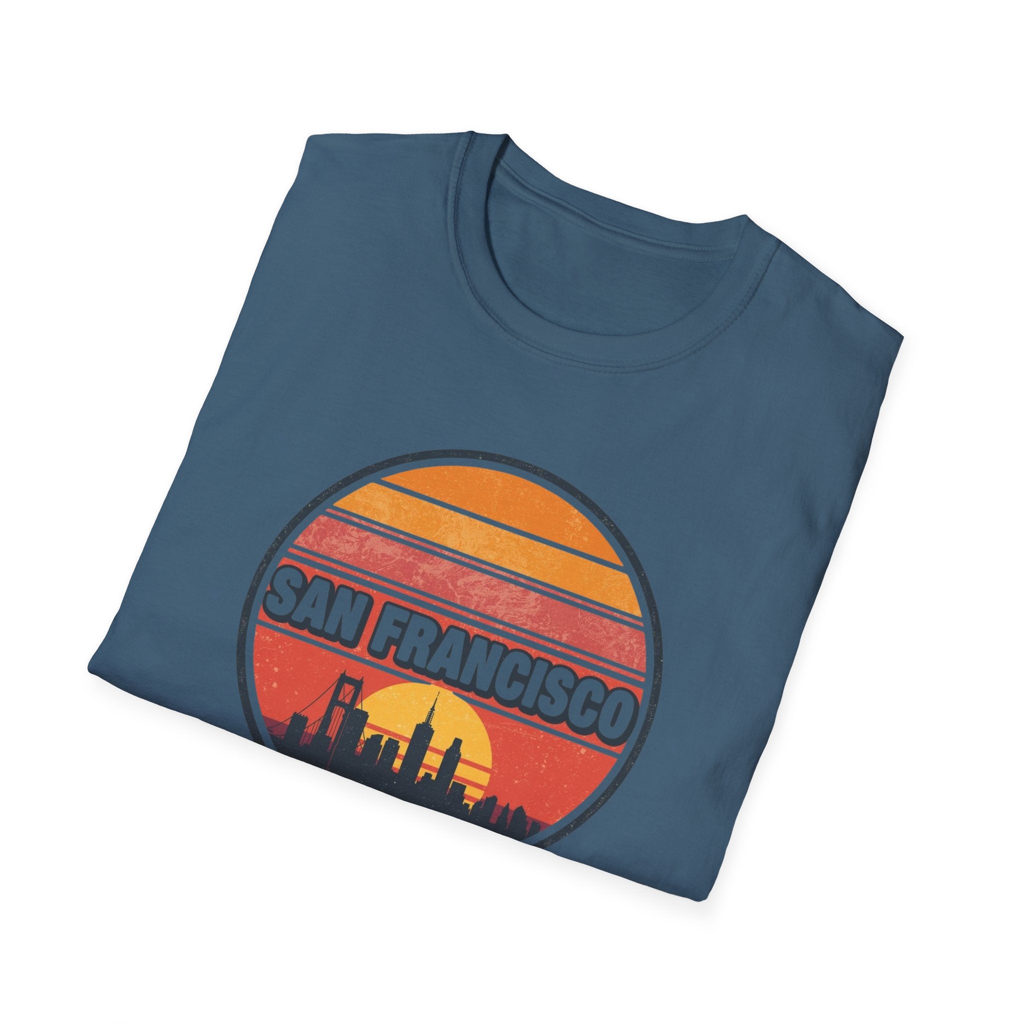 San Francisco Sunset Skyline T-Shirt — Retro Cityscape Tee