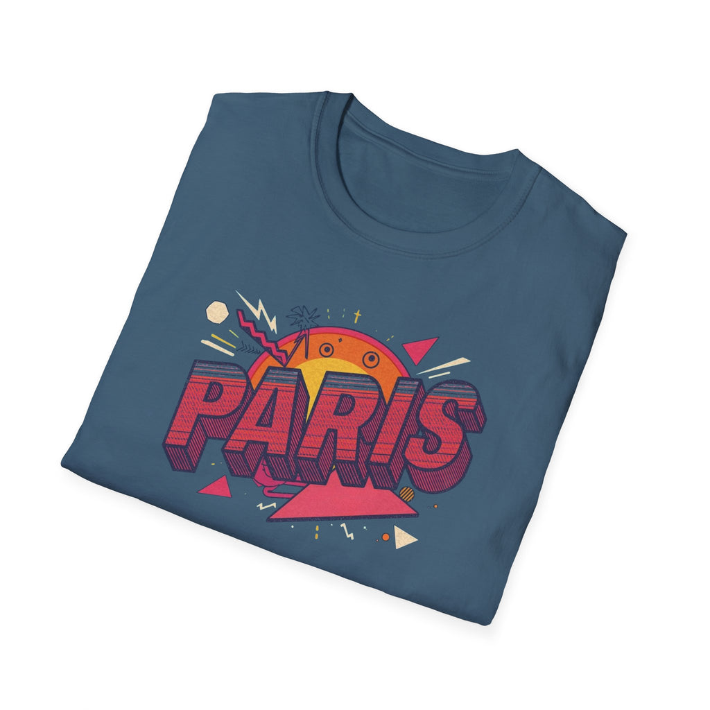 Paris Retro Graphic T-Shirt — Vintage Sunset Travel Tee