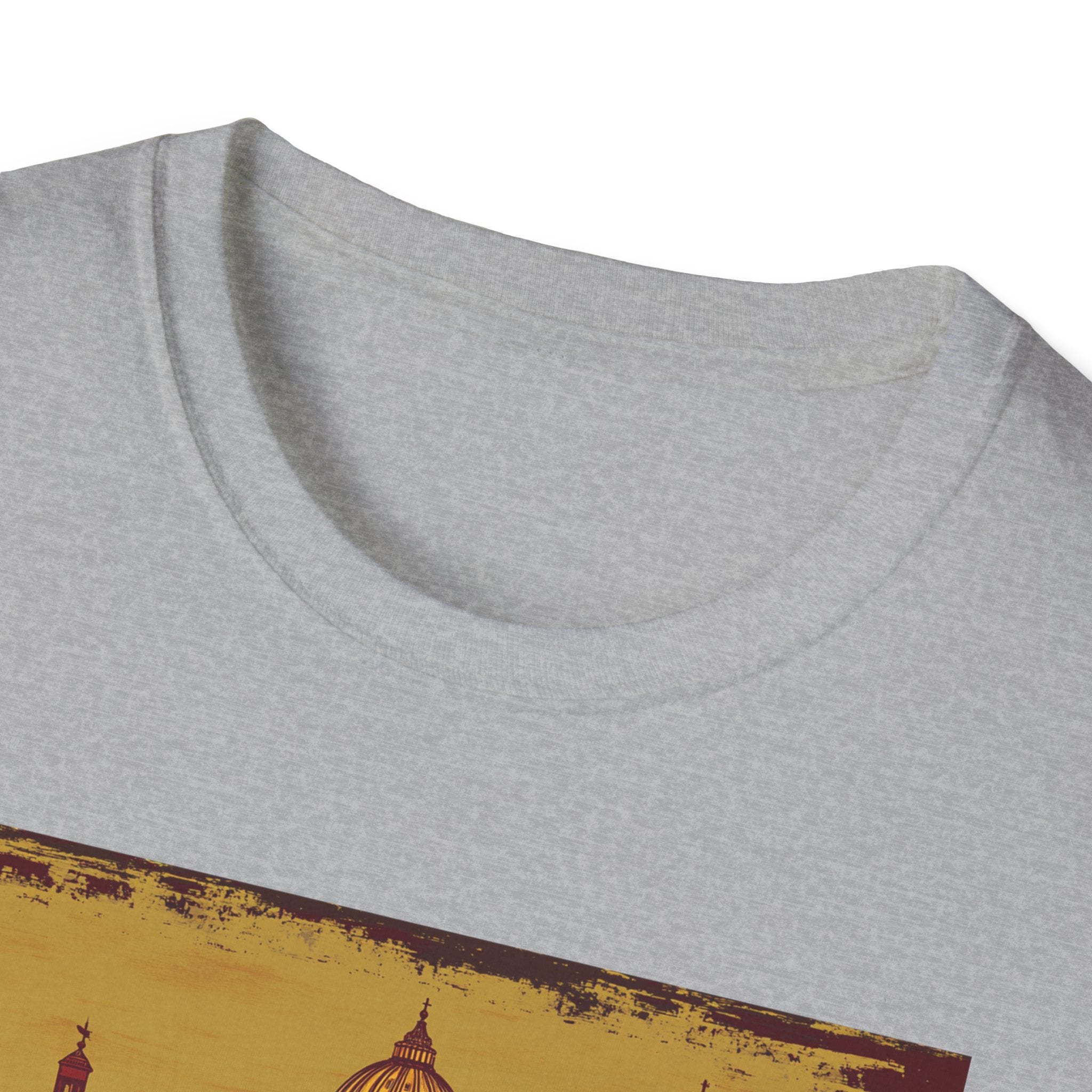 Rome skyline vintage postcard T-Shirt | Roman landmarks travel tee