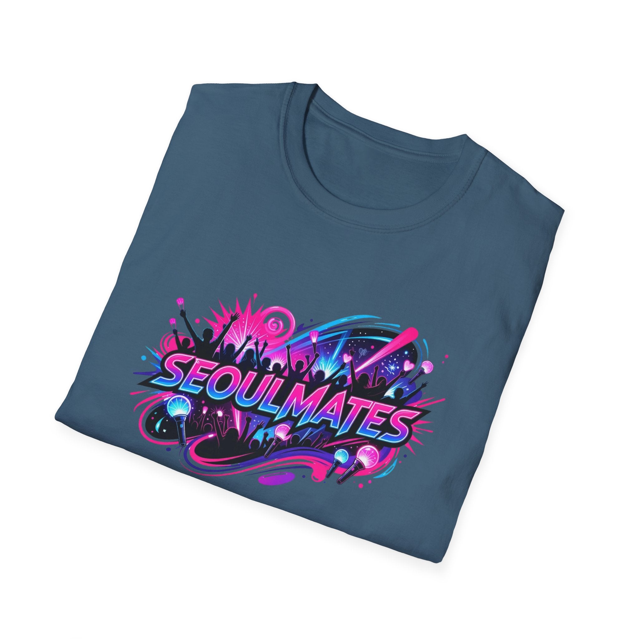 Seoulmates Graphic T-Shirt — Neon K-Pop City Vibe Tee