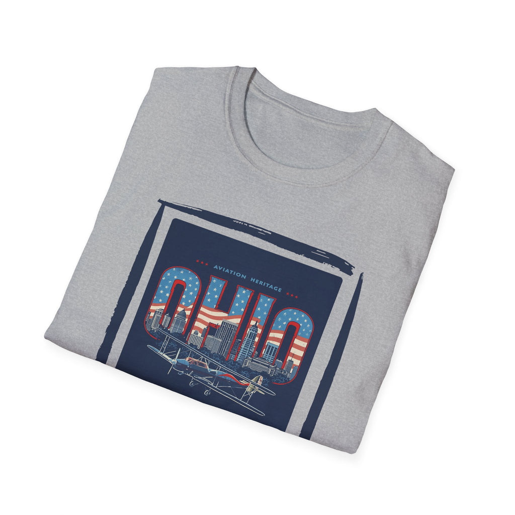 Ohio Skyline T-Shirt | Vintage Cleveland Bridge Retro State Design