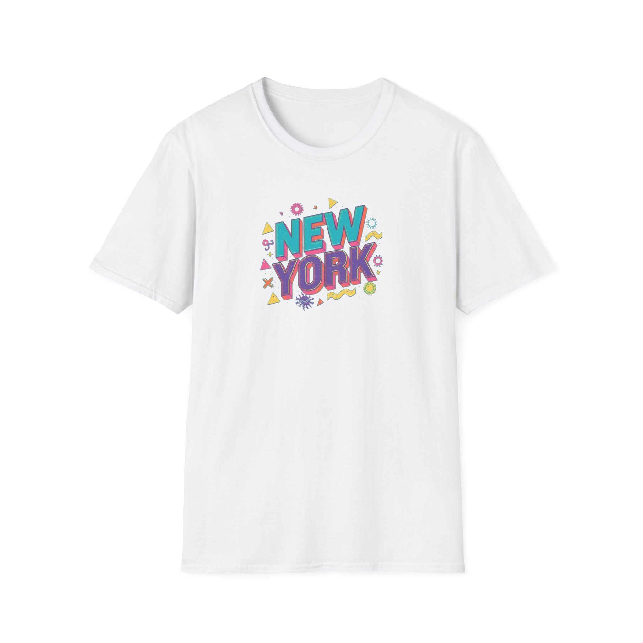 New York colorful typography T-Shirt | city souvenir, retro pop design