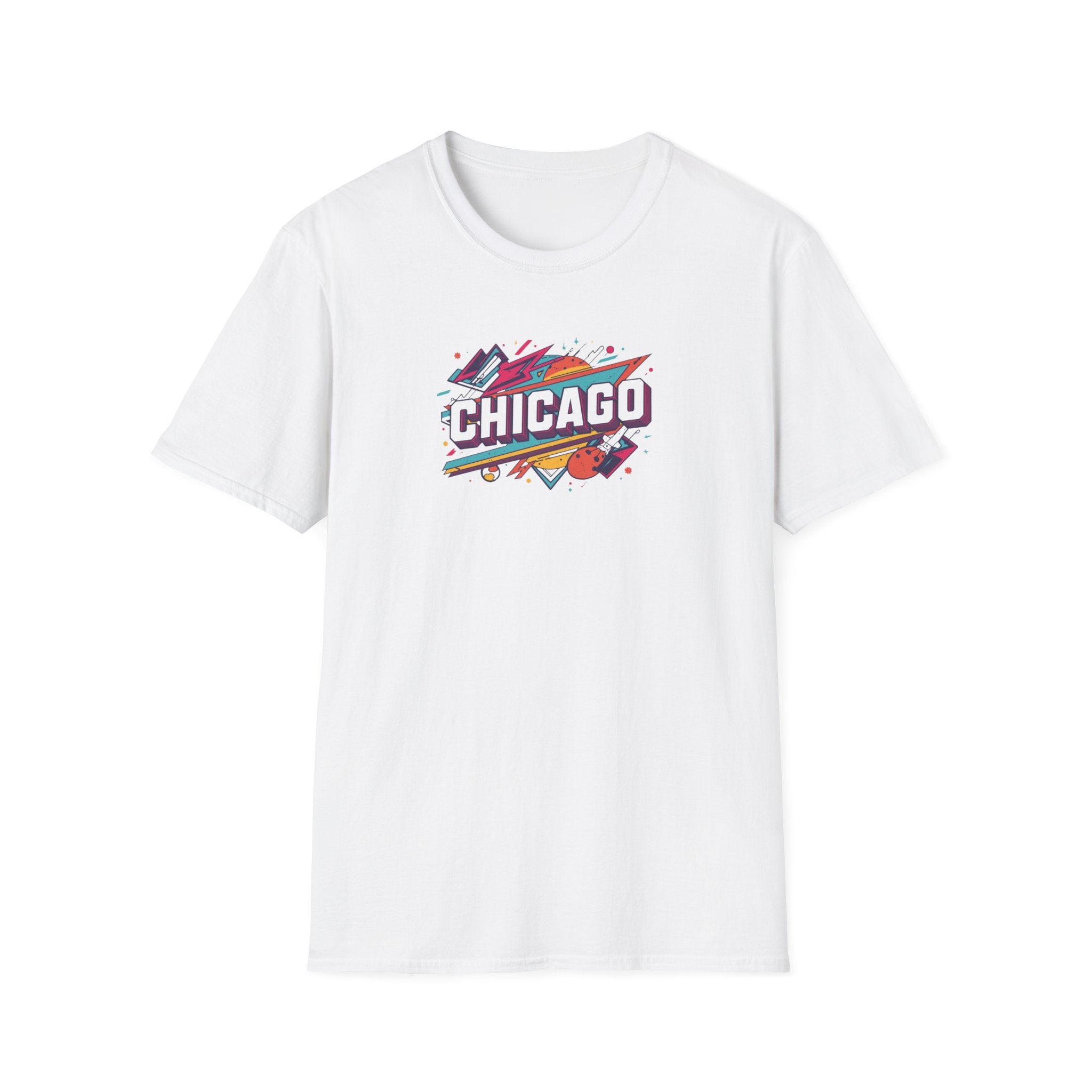 Chicago Retro Graphic T-Shirt | City Pride, Colorful Urban Badge