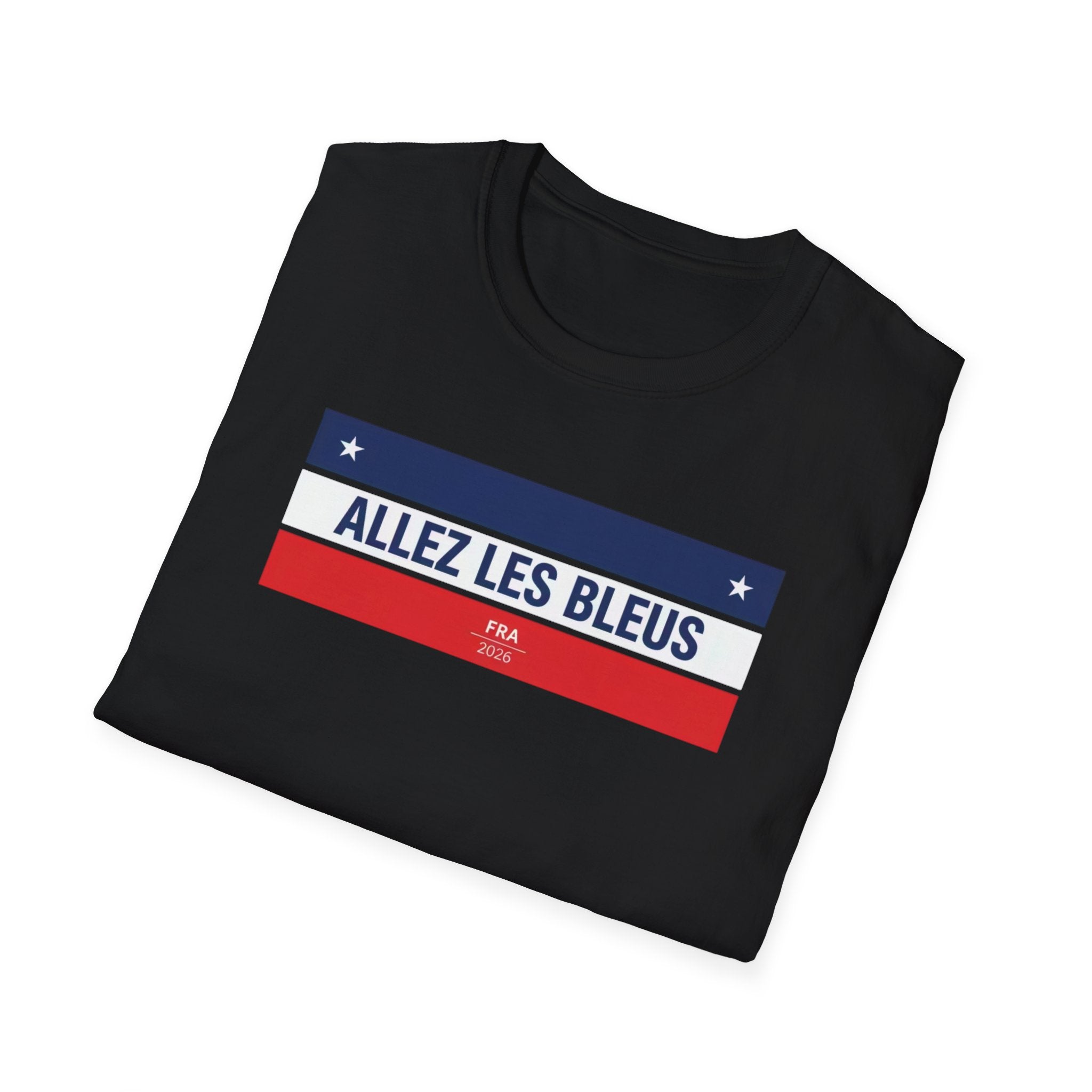 T-Shirt — Allez Les Bleus French Flag Soccer Supporter Tee