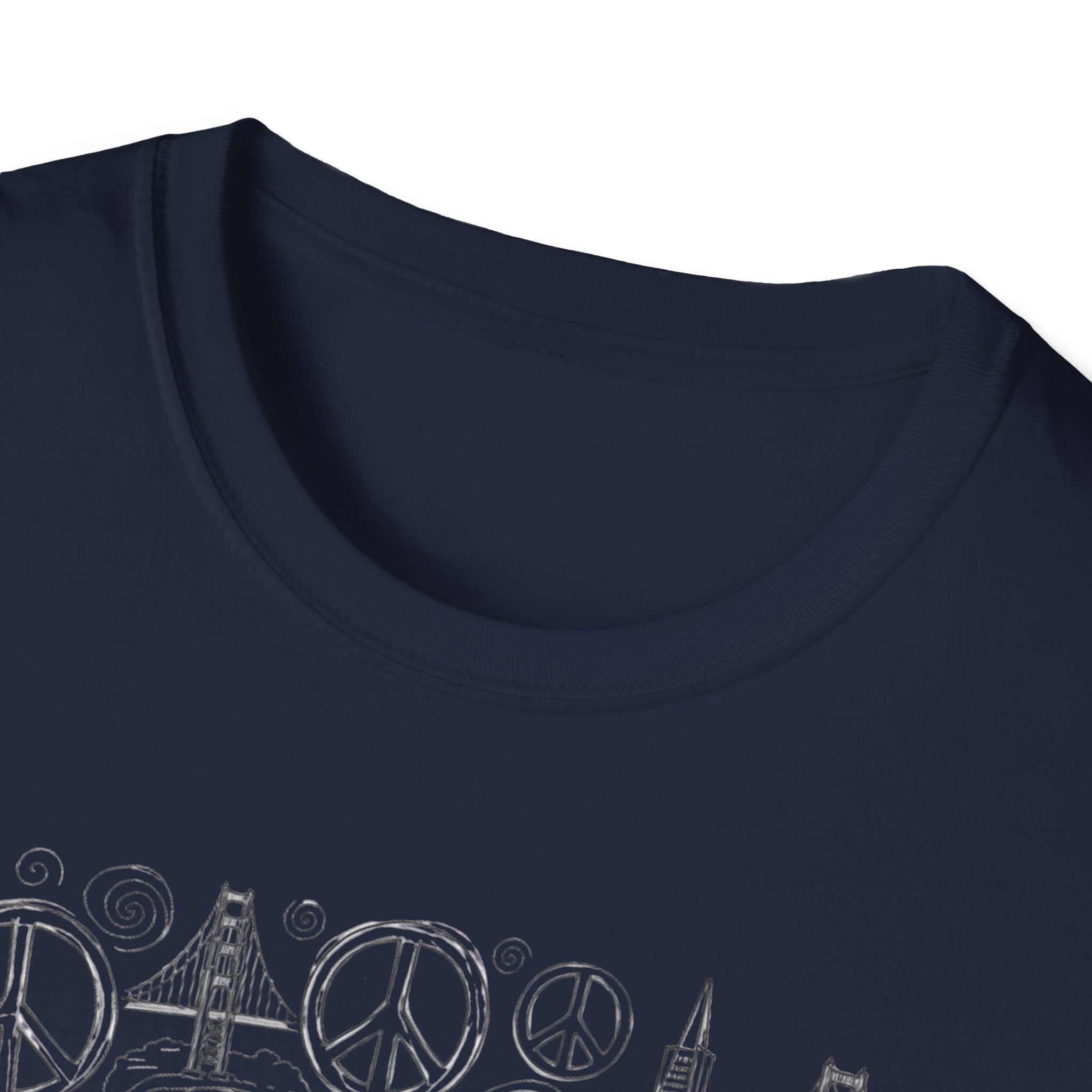 San Francisco Doodle T-Shirt – 'Free Spirits Welcome' Vintage City Sketch Tee