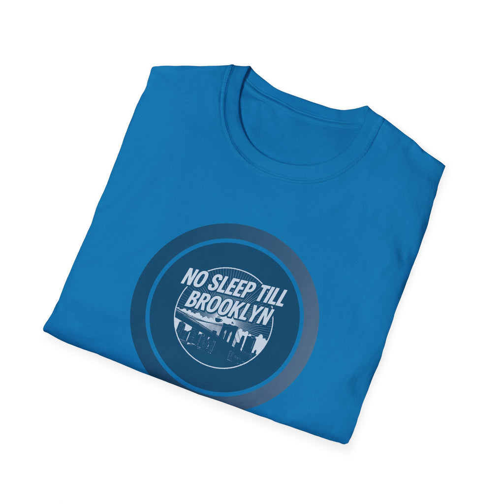 No Sleep Till Brooklyn T-Shirt | Retro NYC Skyline Circle Logo