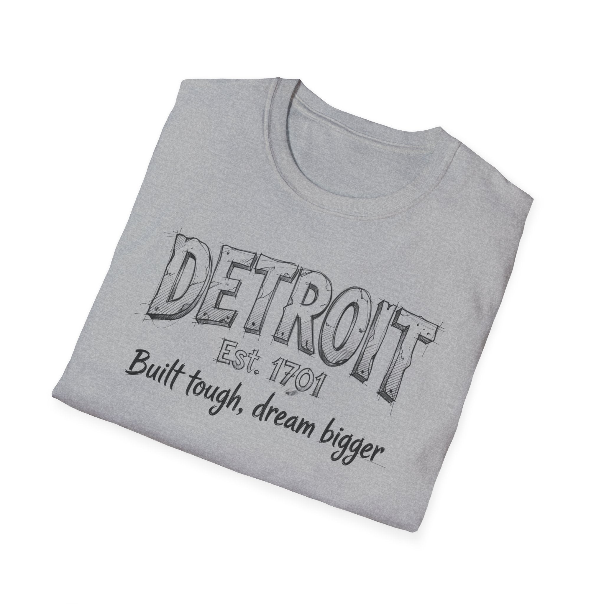 Detroit Built Tough Tee — 'Built tough, dream bigger' City Pride T-Shirt