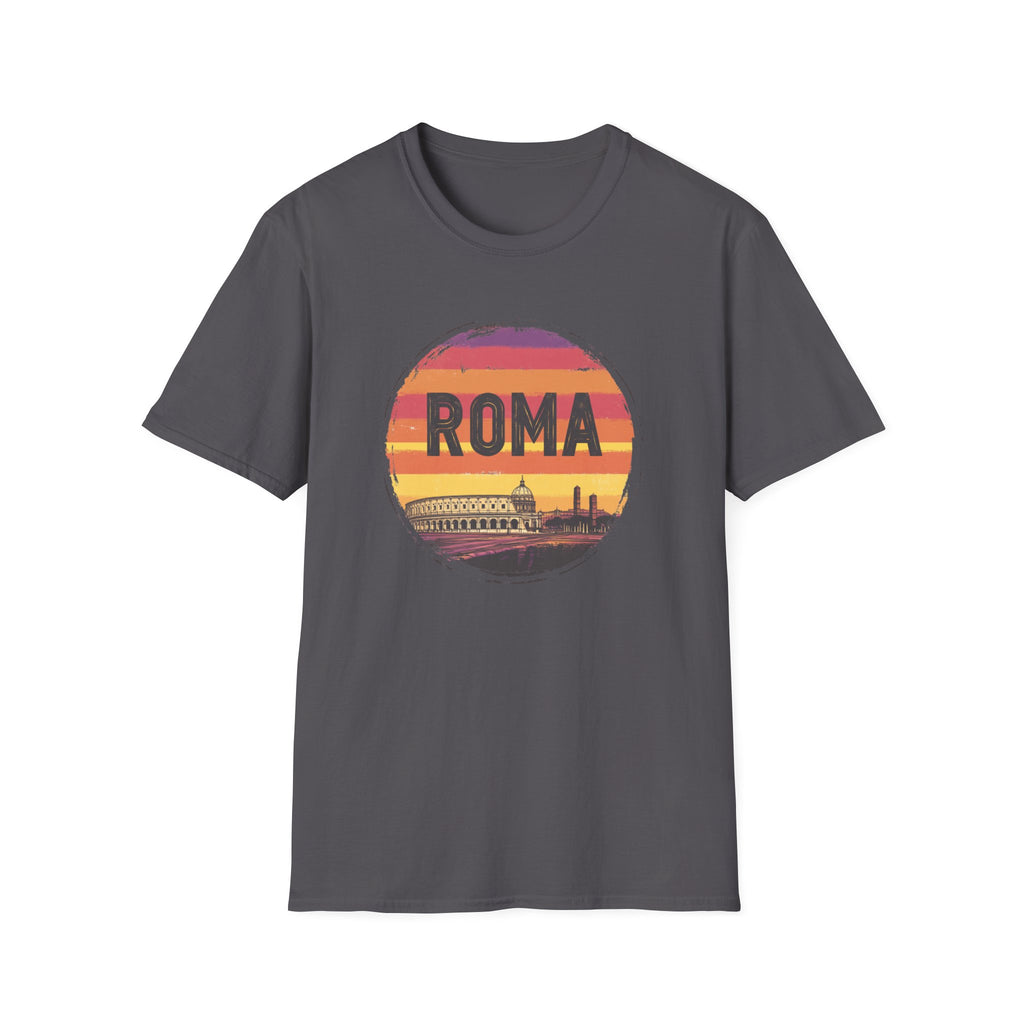 Roma Sunset T-Shirt — Vintage Rome Skyline Tee