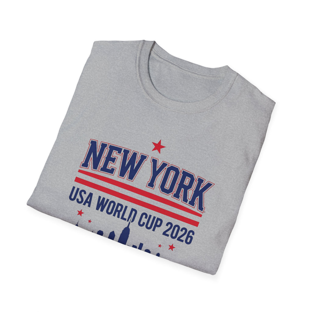 New York USA World Cup 2026 T-Shirt — Skyline Soccer Fan Tee