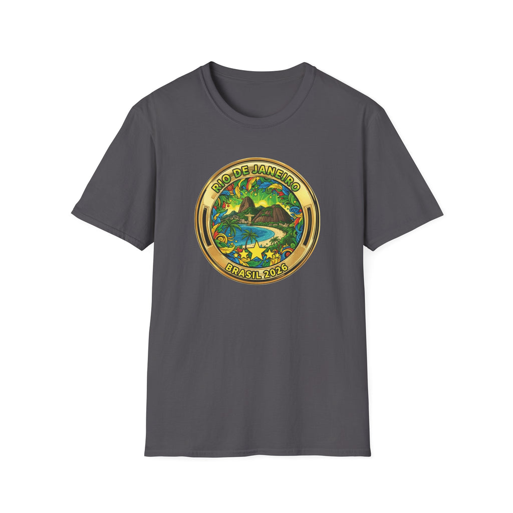 Rio de Janeiro Brazil Travel T-Shirt World Cup 2026 — Vintage Tropical Beach Badge