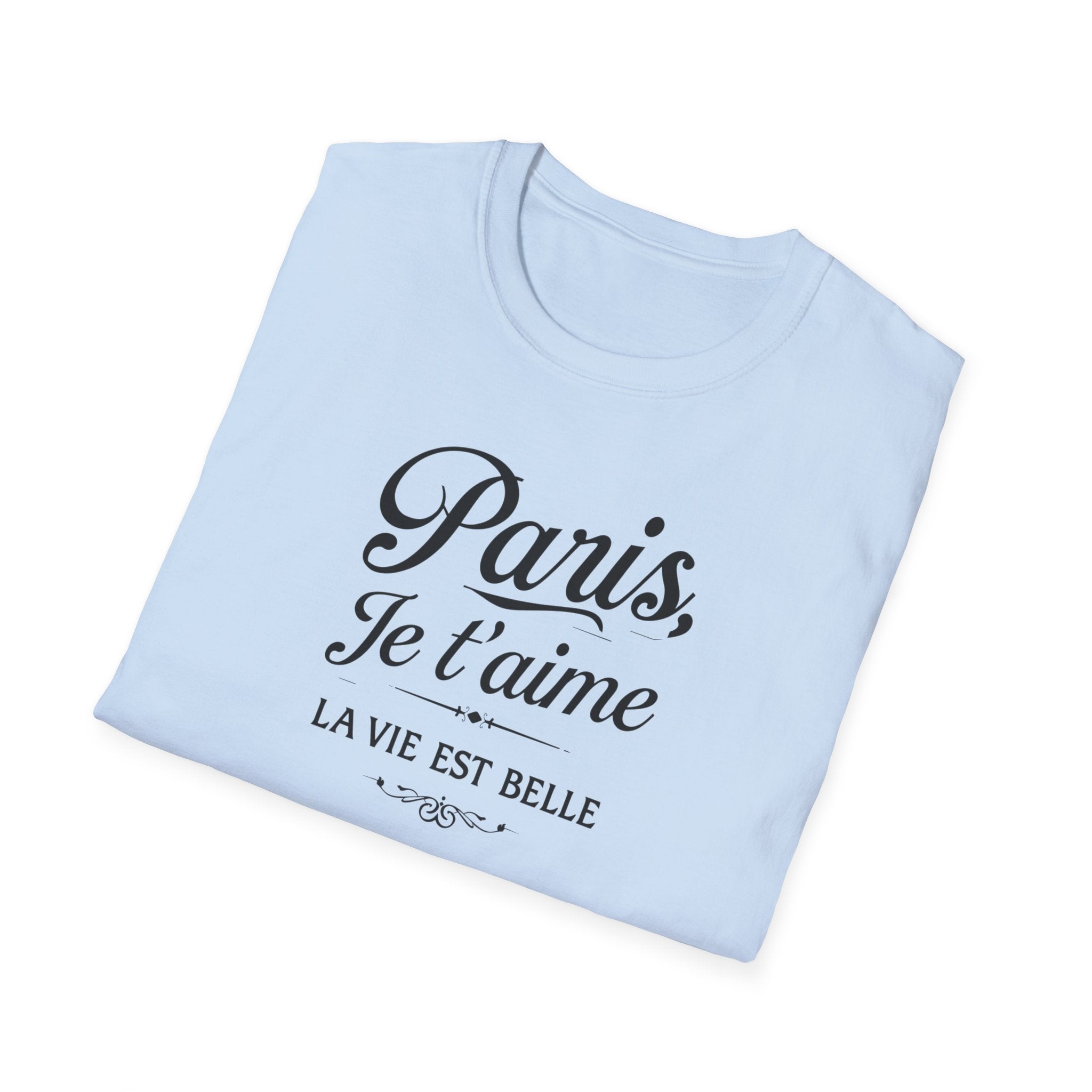 Paris Je t'aime T-Shirt | La Vie Est Belle Parisian Script