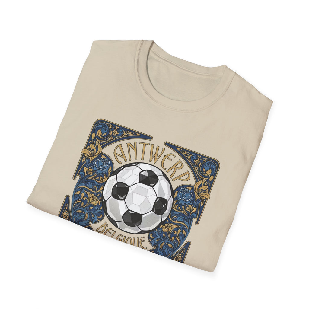 Antwerp Belgique Soccer Vintage Art Tee — World Cup 2022 Football Shirt