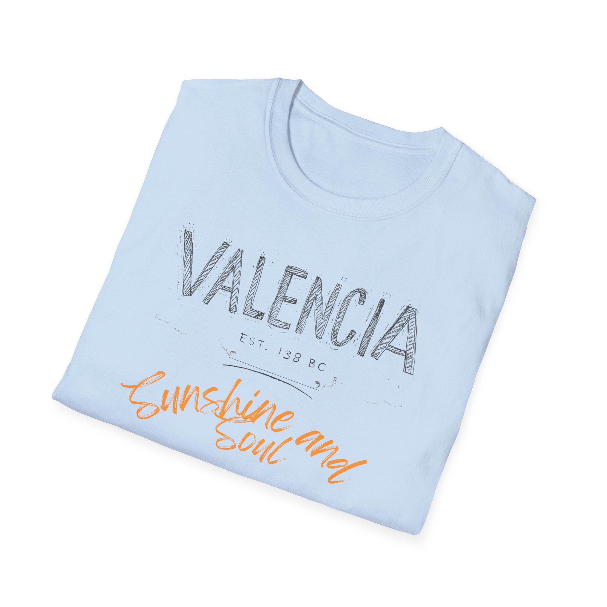 Valencia Sunshine and Soul T-Shirt — Retro Coastal Graphic Tee