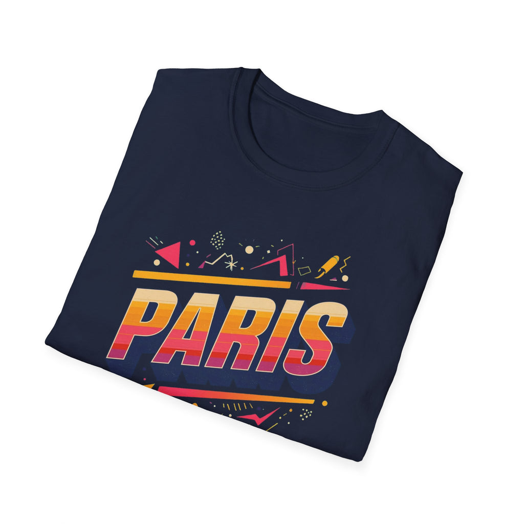 Paris Retro Graphic T-Shirt — Vintage 80s Style Travel Tee