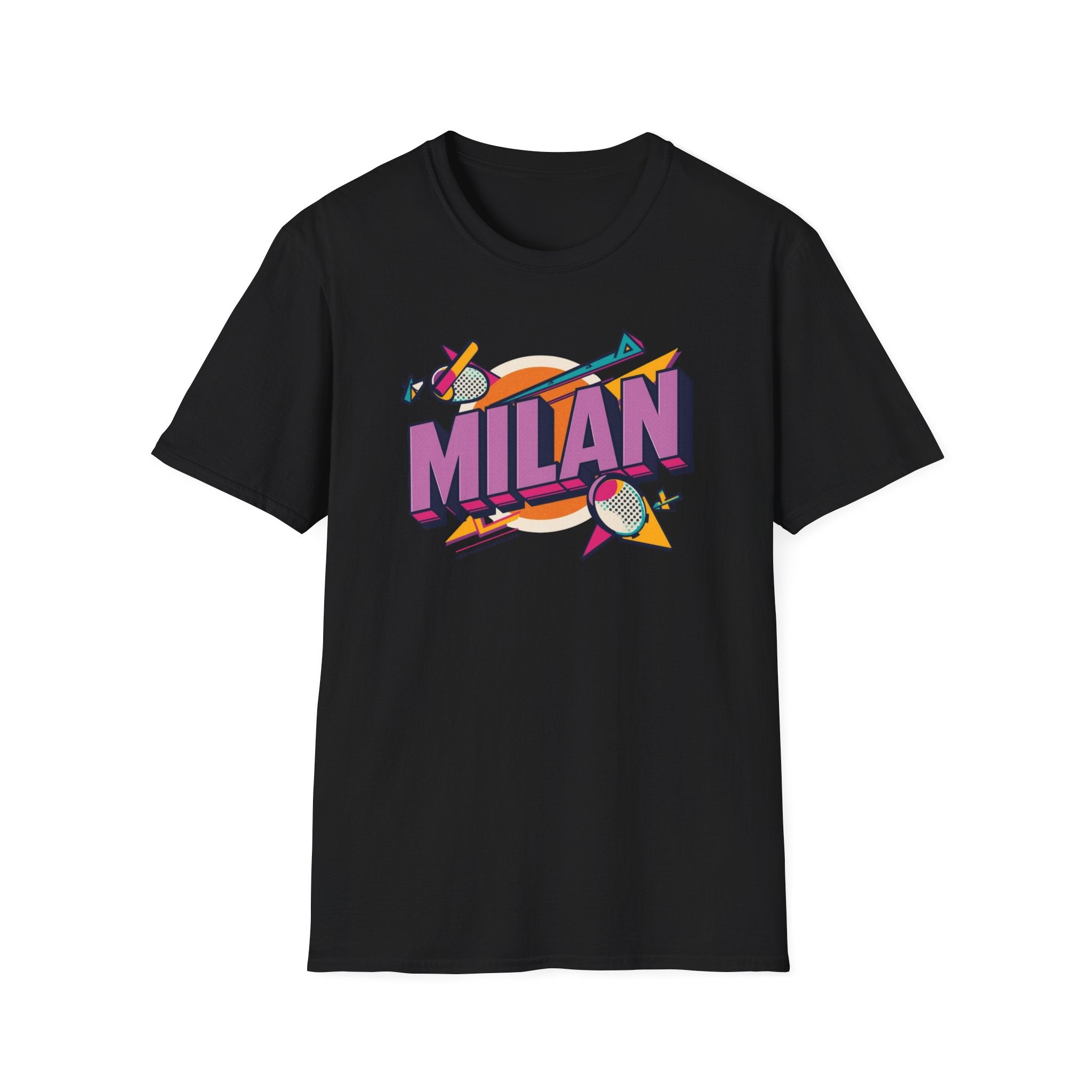 Milan Retro Graphic T-Shirt — 80s Pop Art City Design