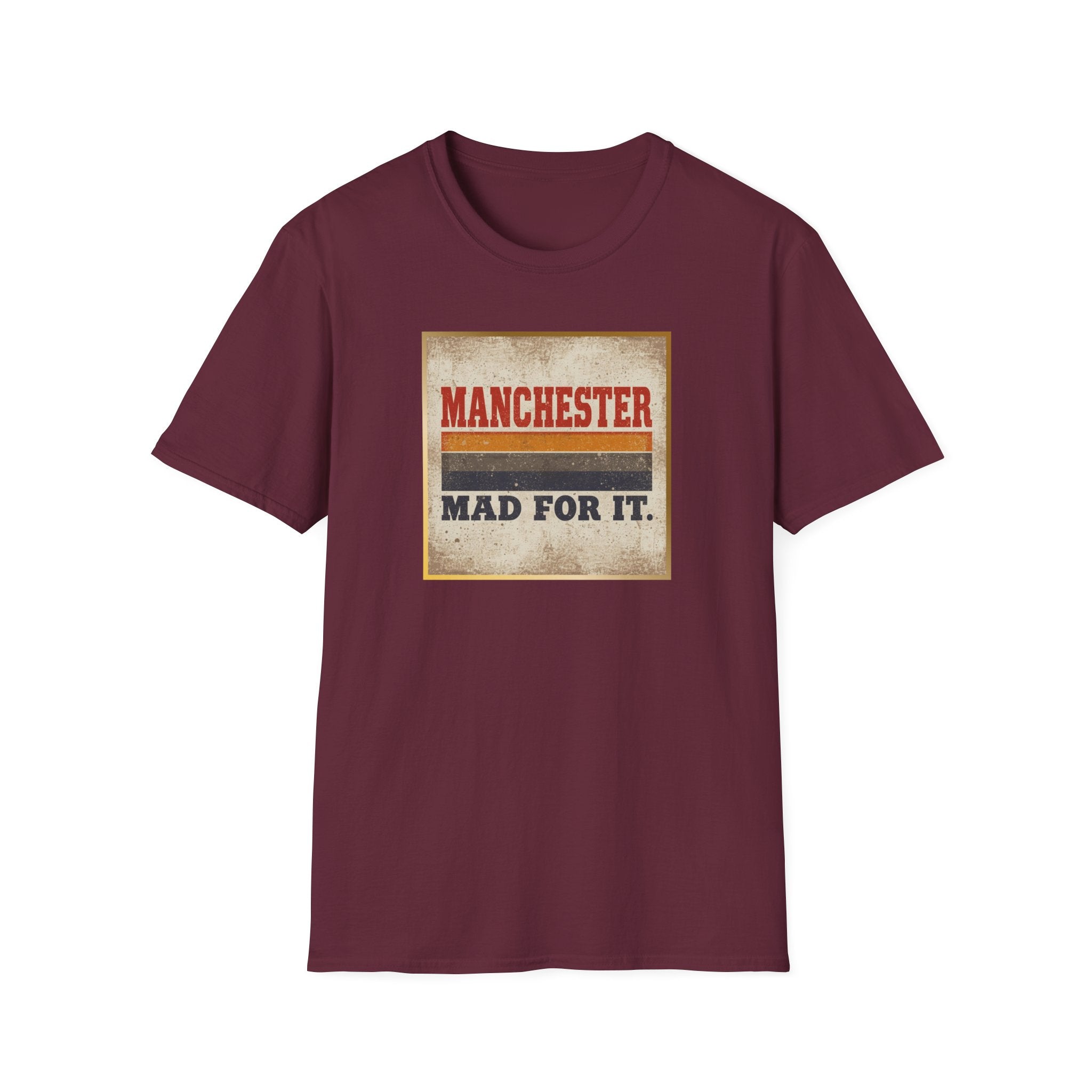 Manchester Mad For It T-Shirt — Vintage Football / City Pride Tee