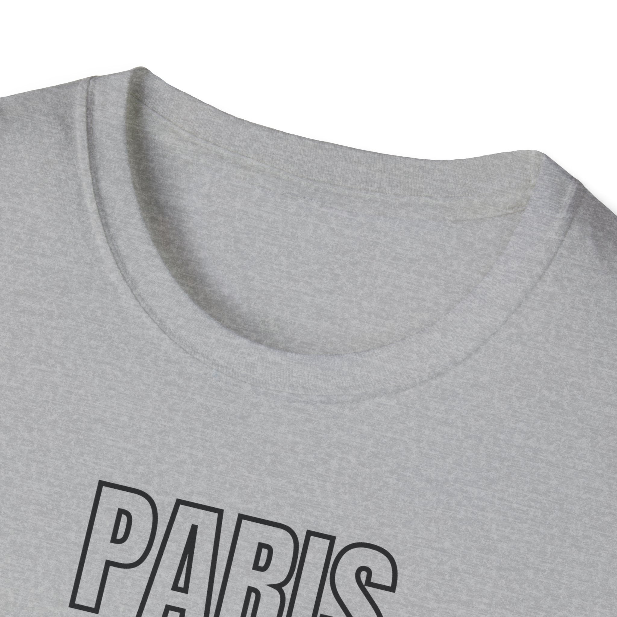 Paris Retro Stripes T-Shirt | Vintage Skyline Bars, Minimal Graphic