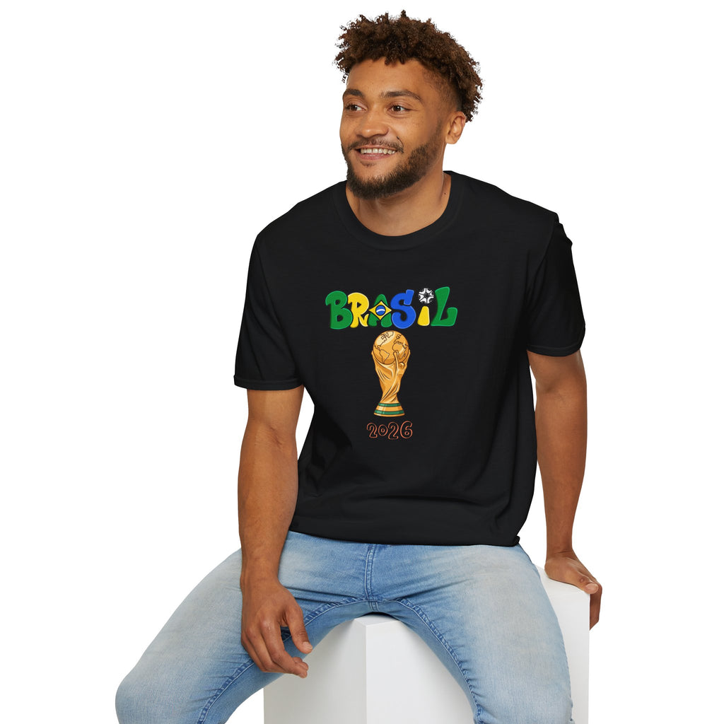 Brasil World Cup Trophy T-Shirt — Brazil Soccer Fan Tee