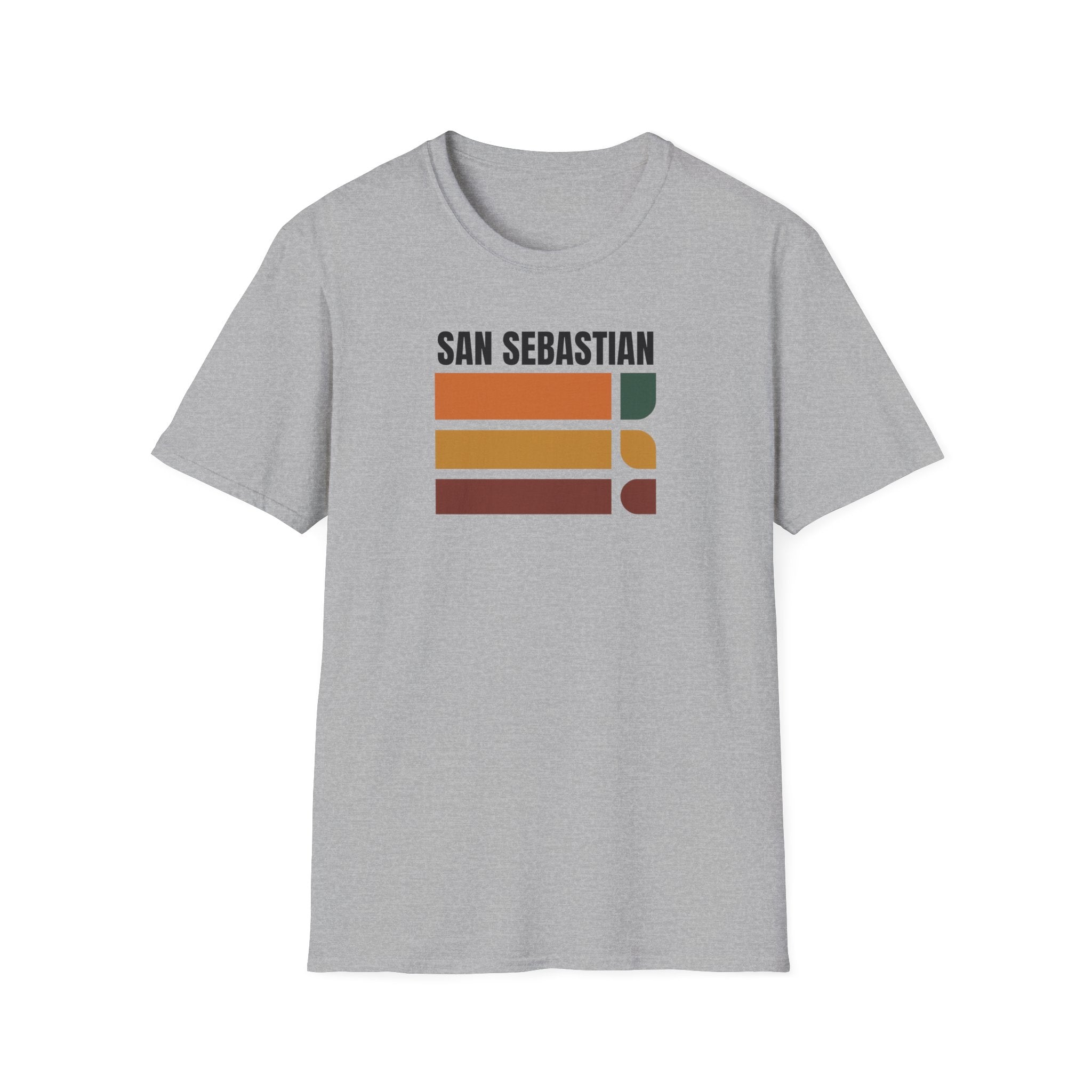 San Sebastian Retro Stripes T-Shirt | Vintage Sunset City Tee