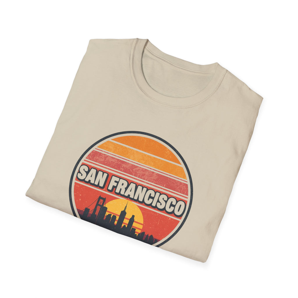 San Francisco Sunset Skyline T-Shirt — Retro Cityscape Tee