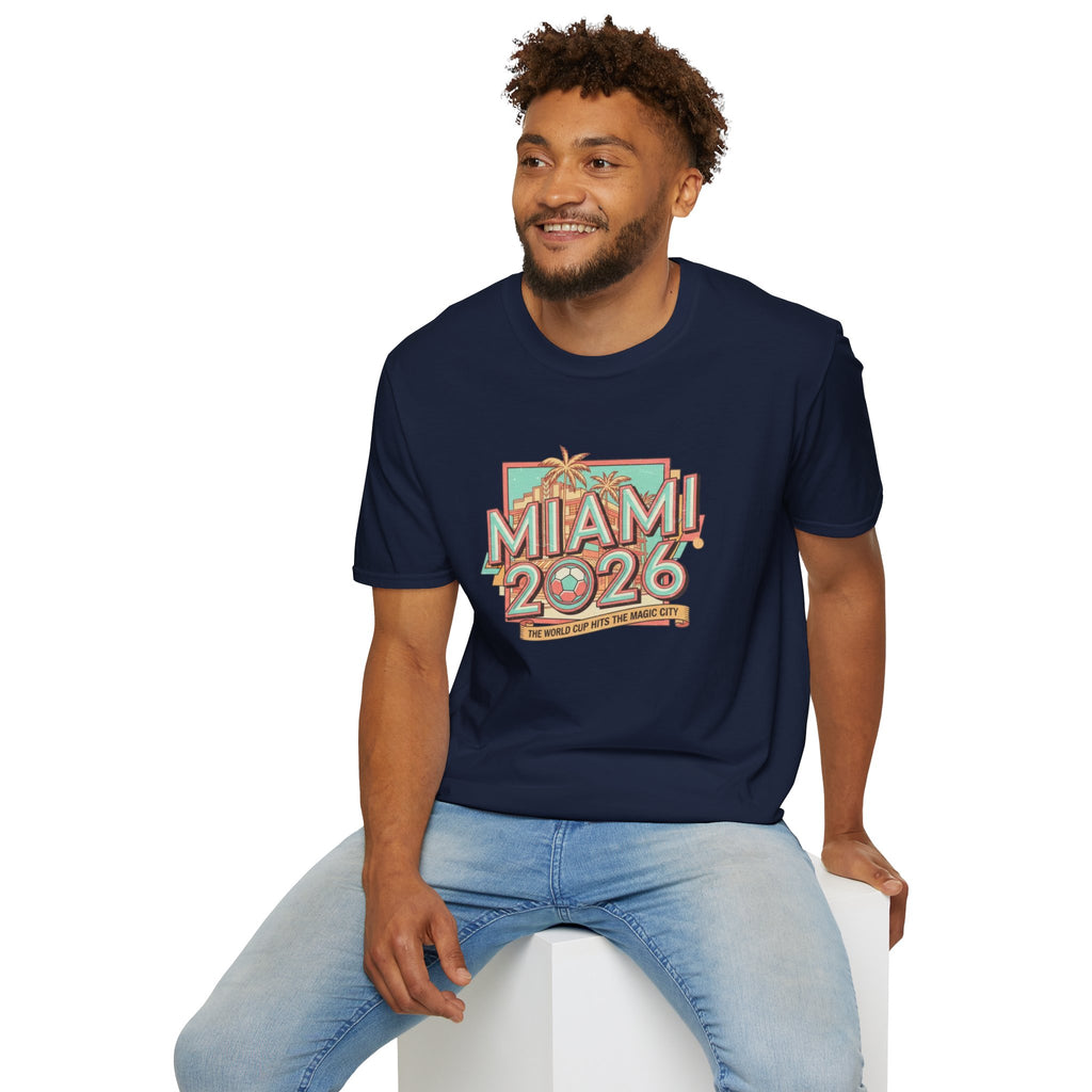 Miami 2026 Retro Palm Beach T-Shirt
