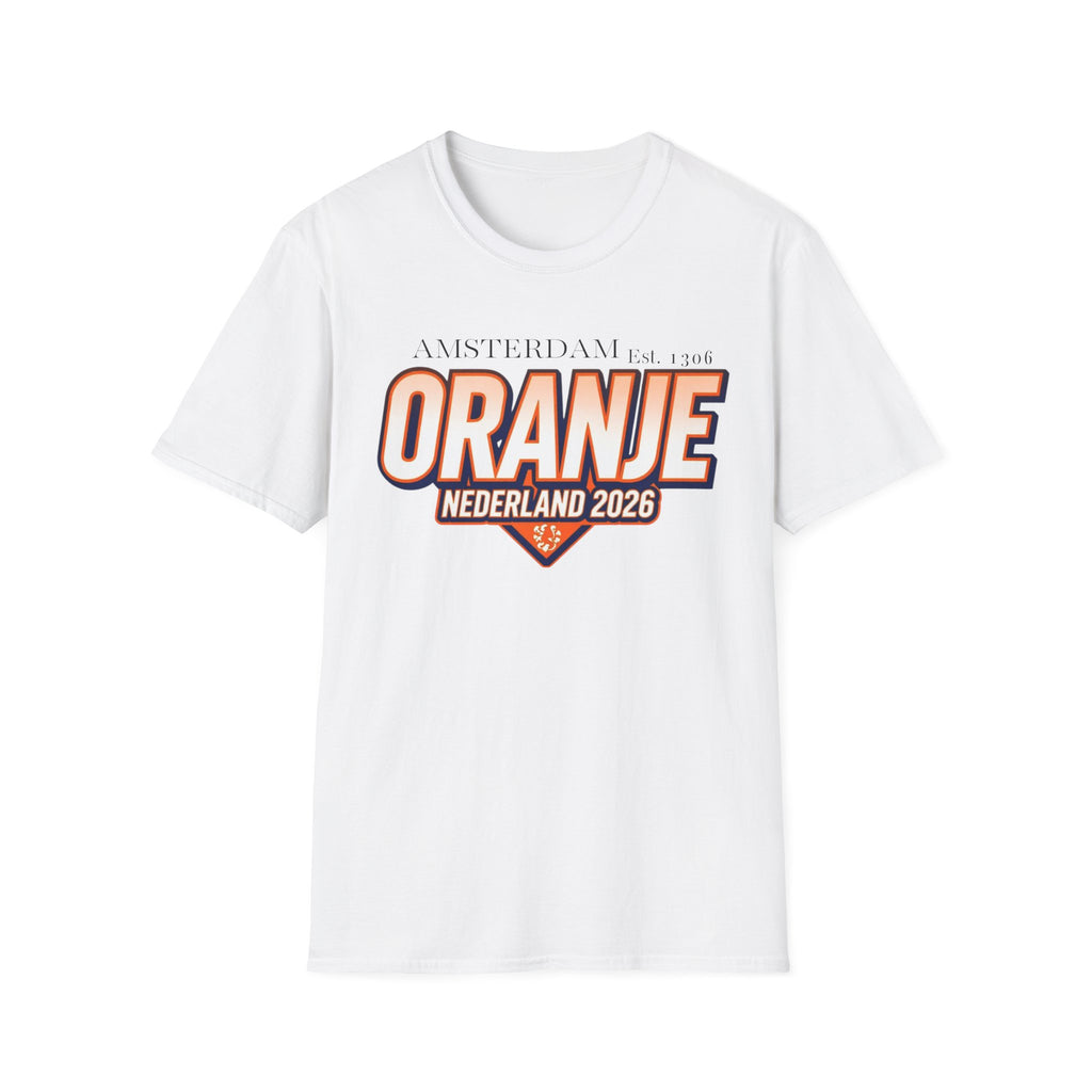 Oranje Nederland 2026 T-Shirt – Amsterdam Football Fan Tee