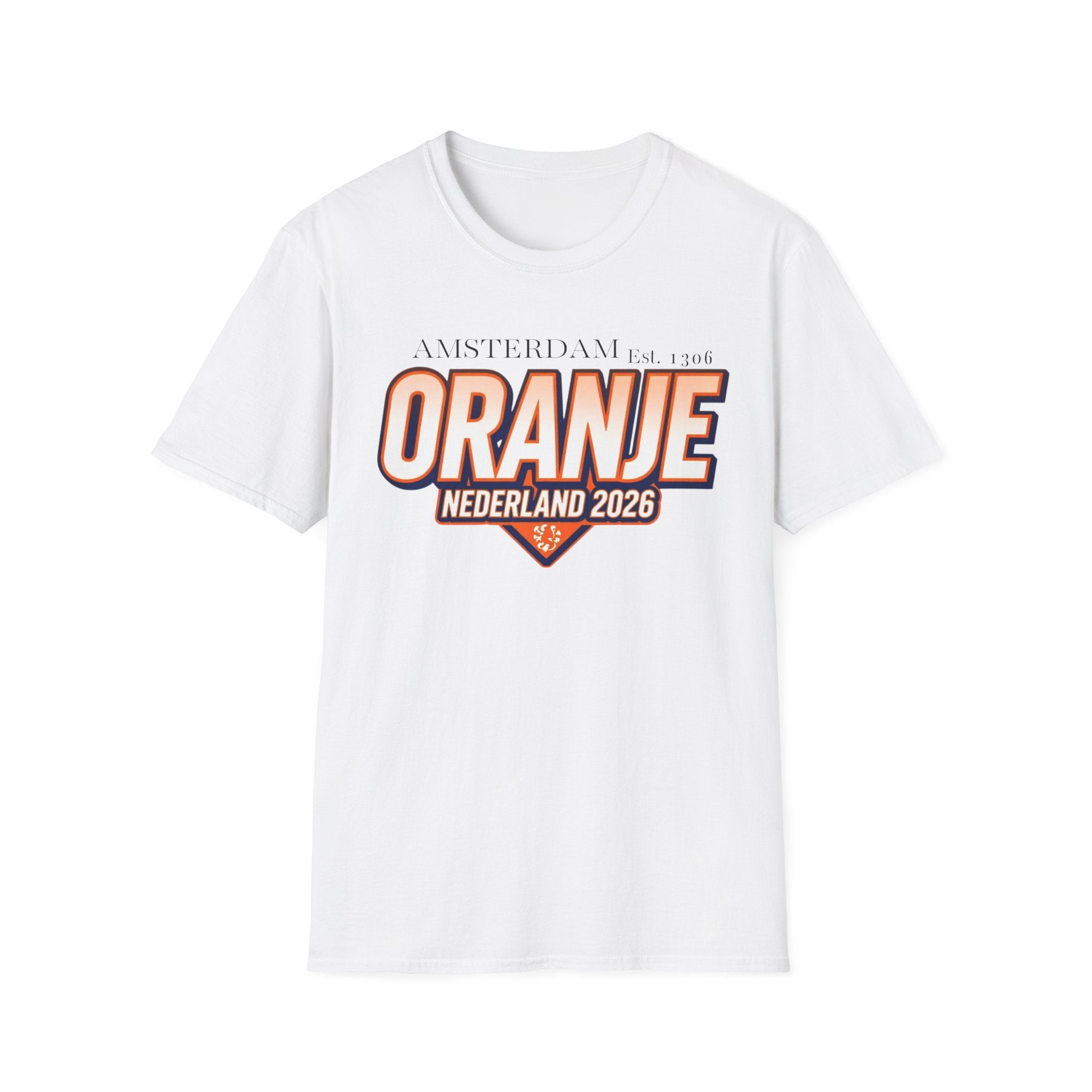 Oranje Nederland 2026 T-Shirt – Amsterdam Football Fan Tee