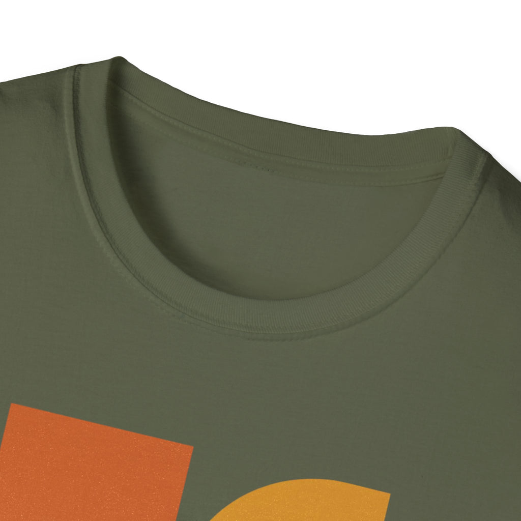 Retro Chicago Square Logo T-Shirt | Mid-Century City Design