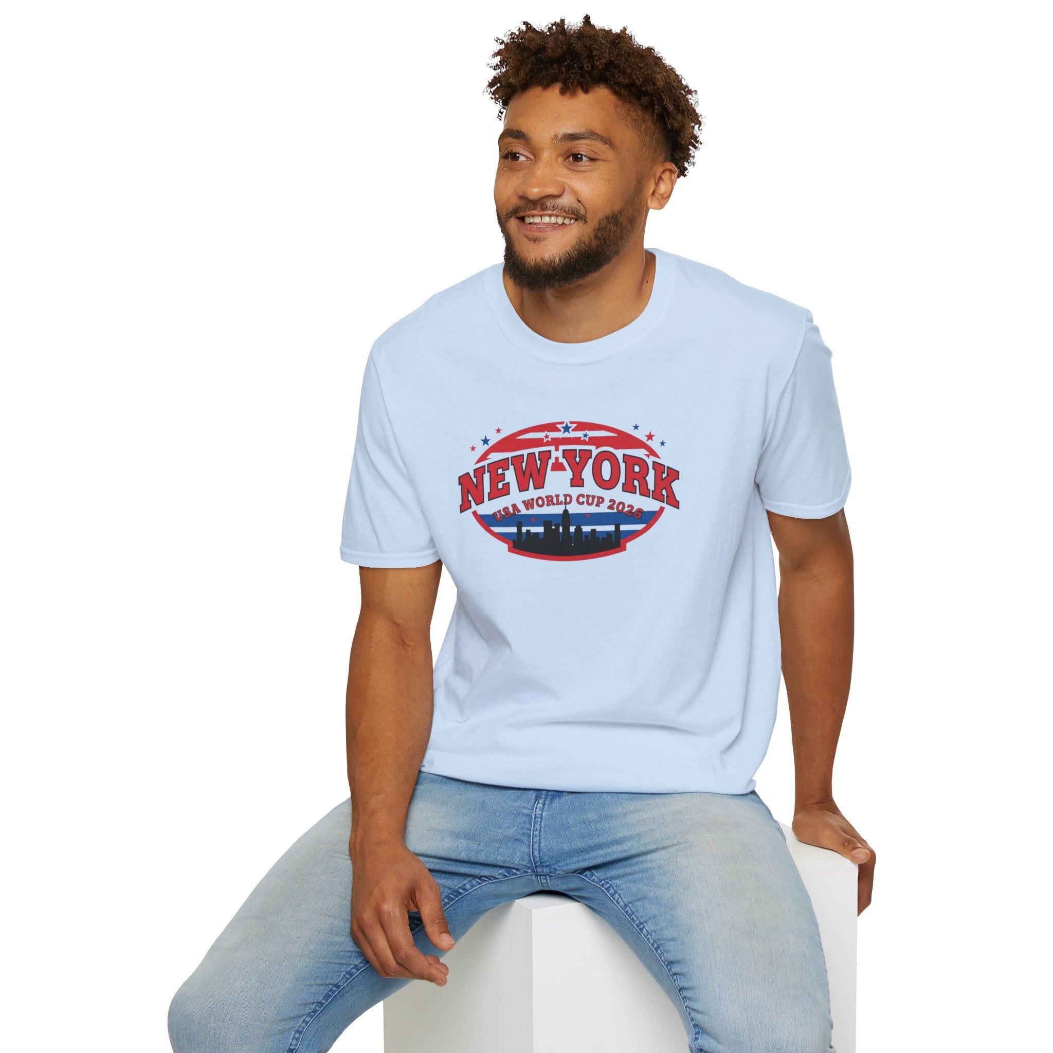 New York World Cup 2026 T-Shirt — Vintage Skyline Soccer Tee