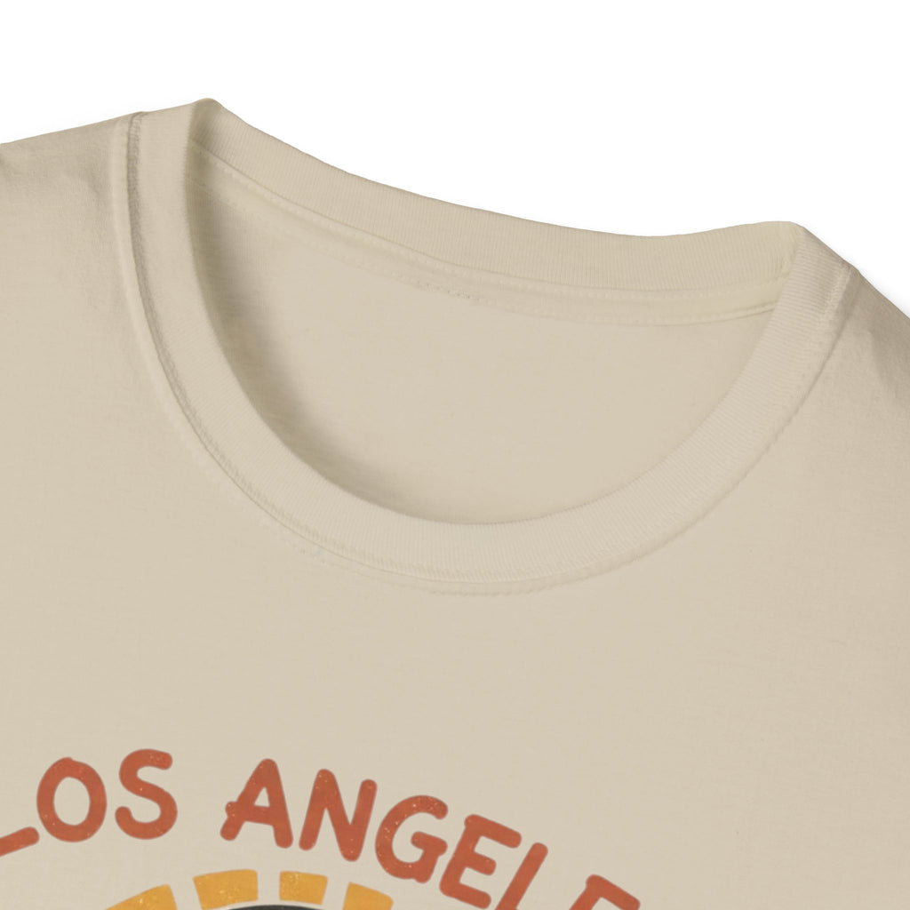 Los Angeles World Cup 2026 Soccer T-Shirt — Retro Sunset Ball Design