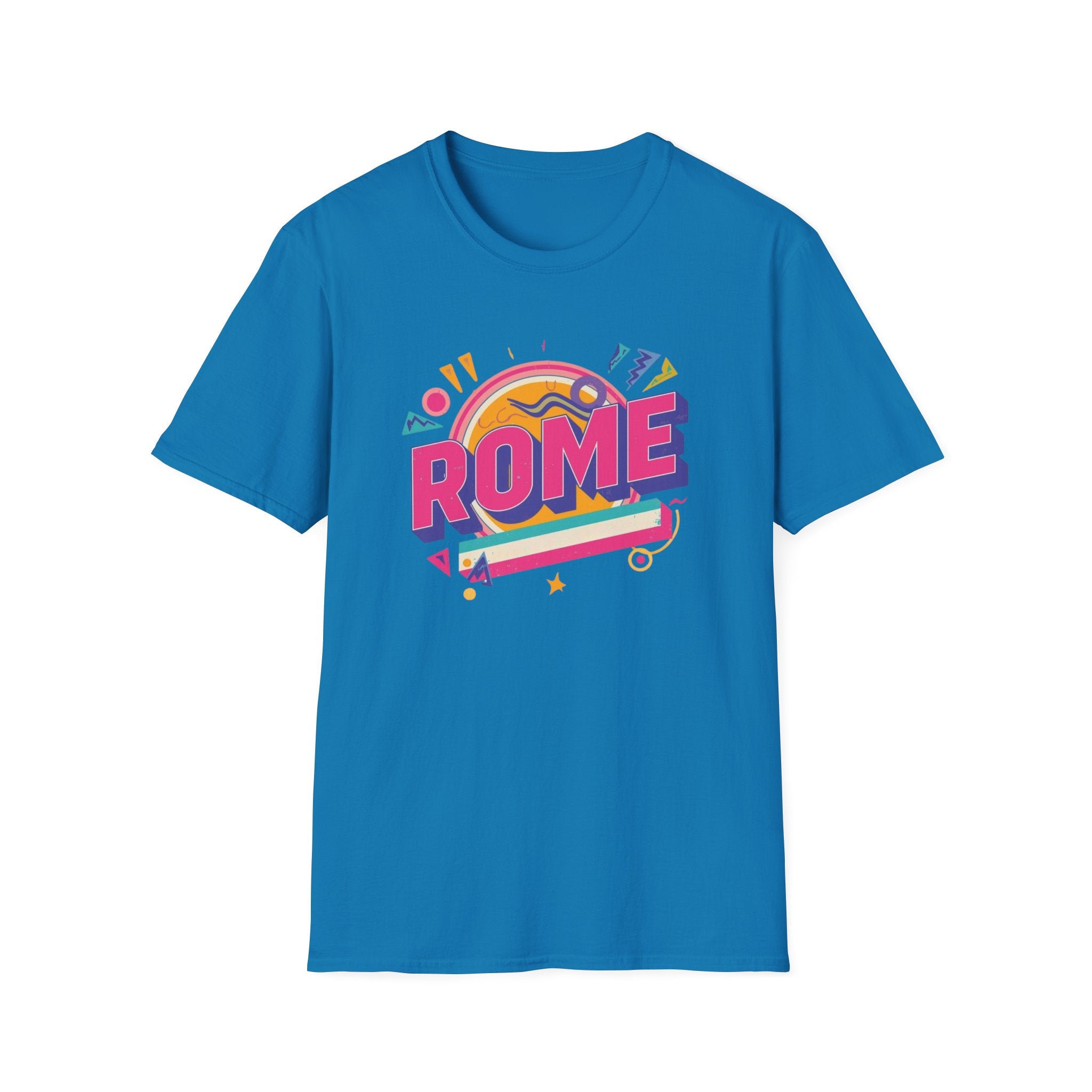 Rome Retro Graphic T-Shirt — Colorful Travel Tee