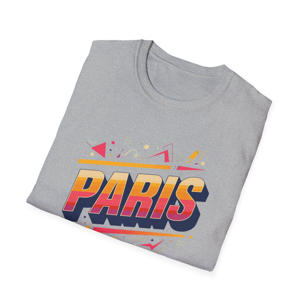 Paris Retro Graphic T-Shirt — Vintage 80s Style Travel Tee