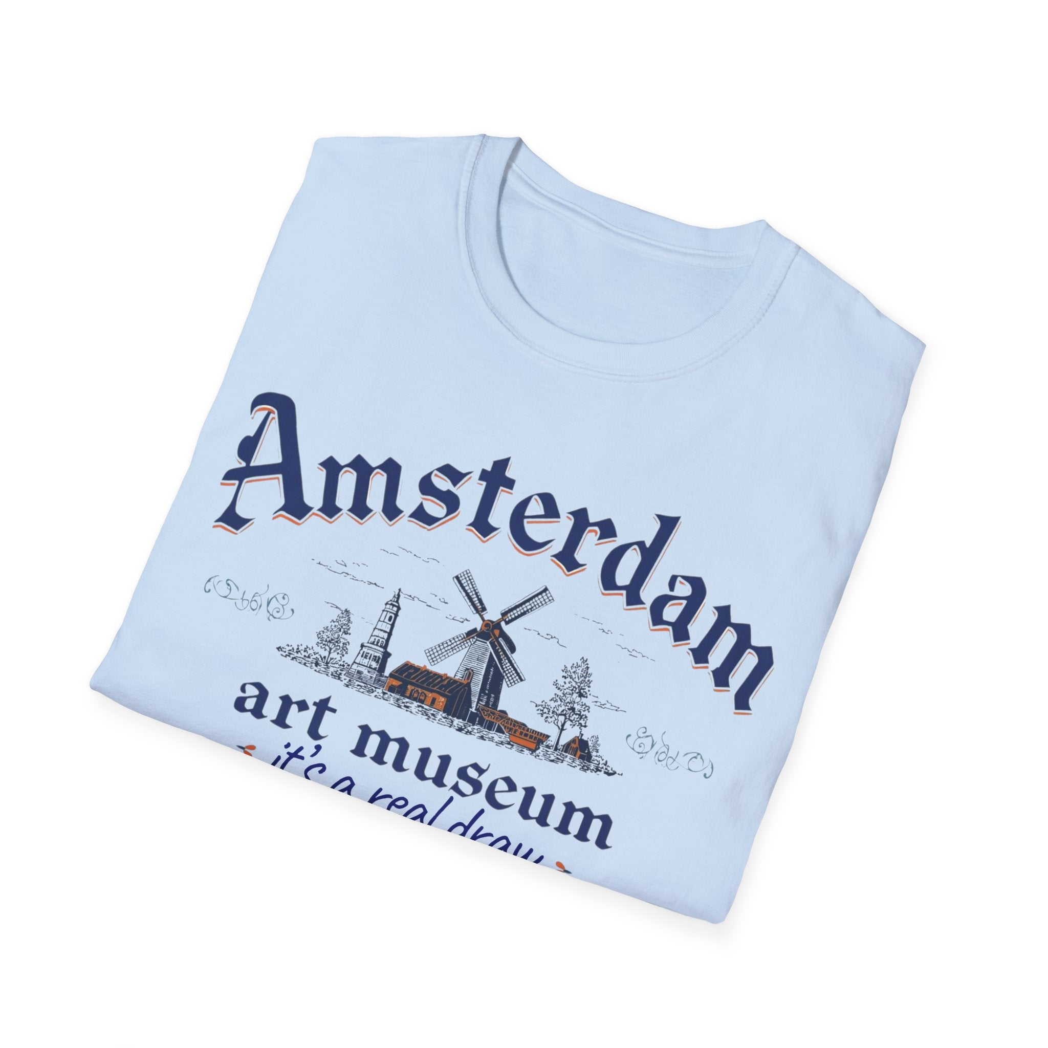 Amsterdam Art Museum T-Shirt – "It's a Real Draw" Travel Souvenir Tee