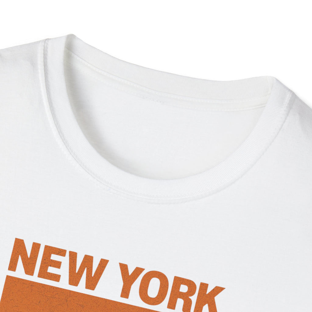 New York Sunset T-Shirt | Retro Stripes City Graphic