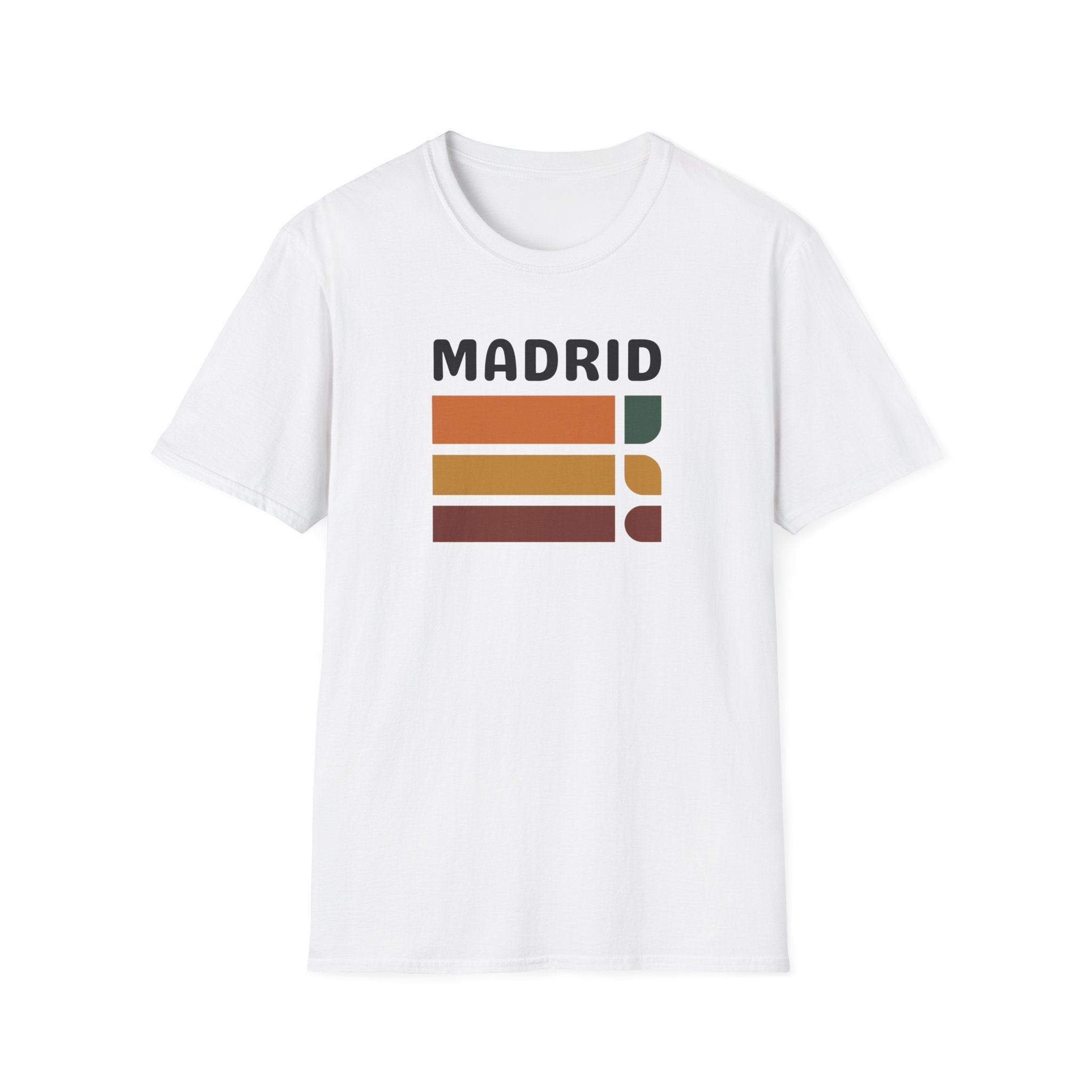 Madrid Retro Stripes T-Shirt | Vintage City Graphic