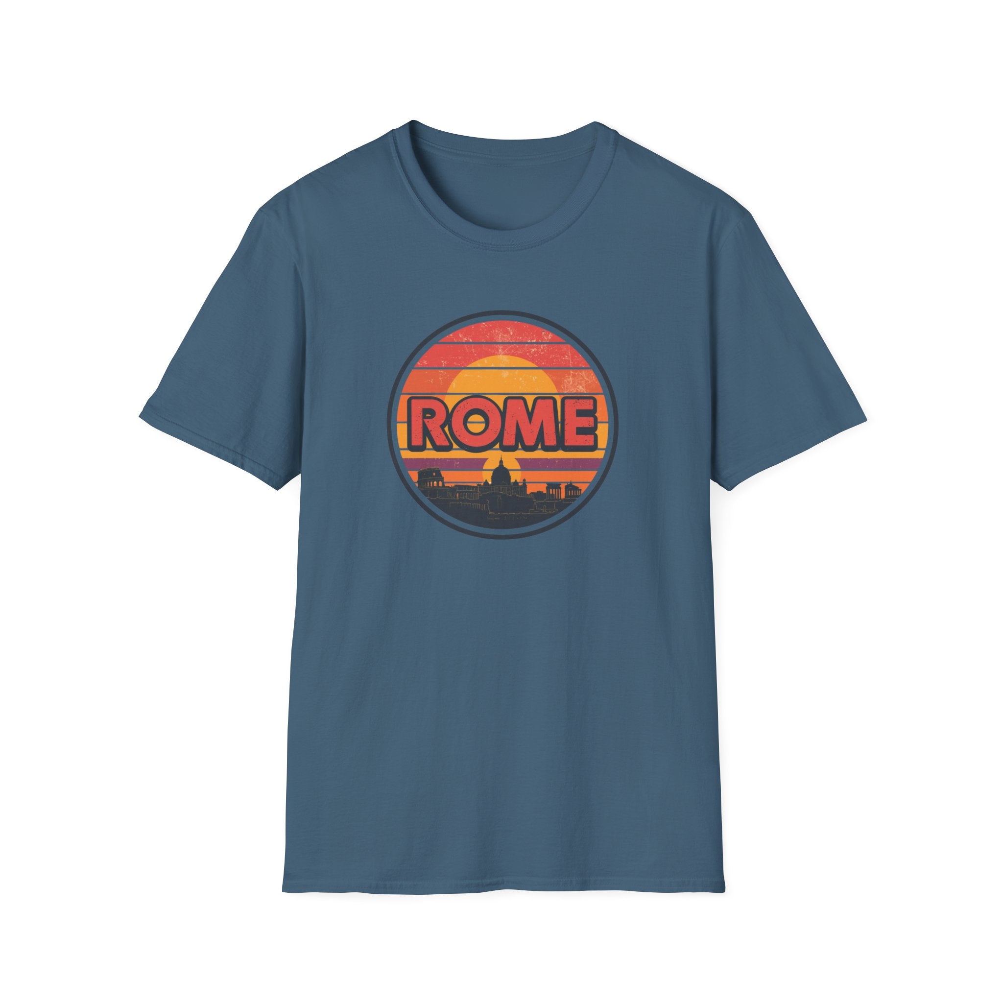 Rome Vintage Sunset T-Shirt — Retro Italian Travel Tee