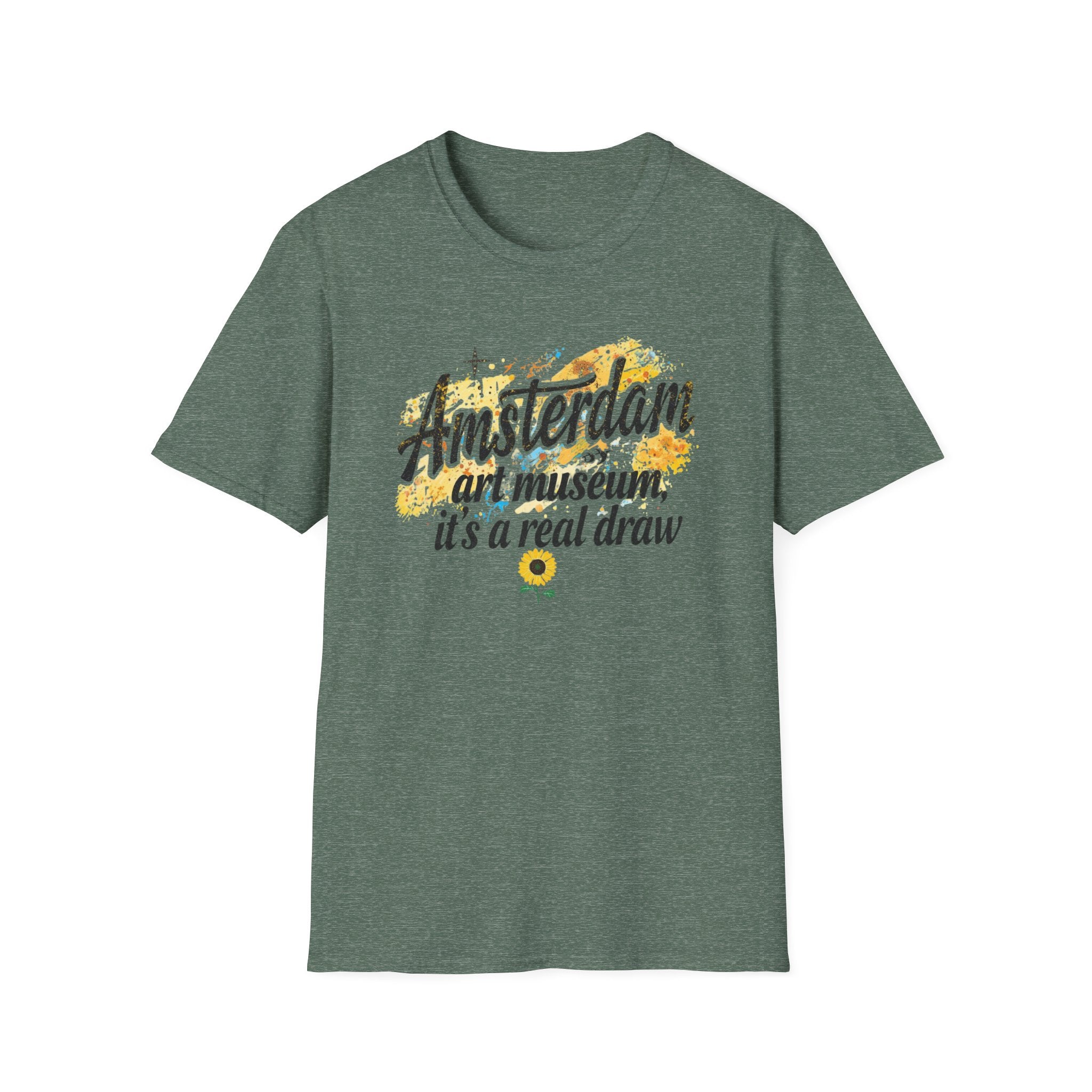 Amsterdam Art Museum T-Shirt — "Amsterdam: art museum, it's a real draw" Travel Tee