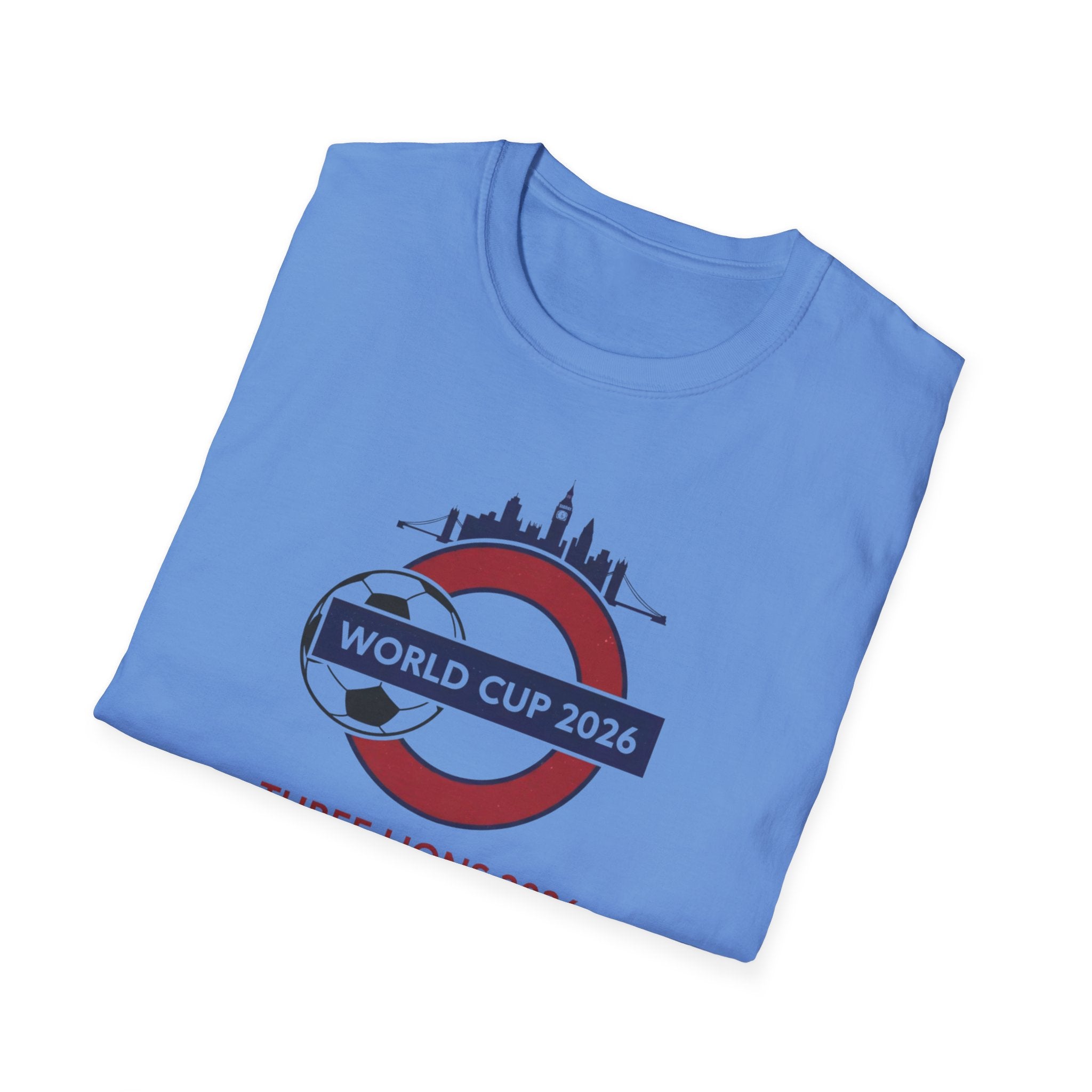 World Cup 2026 Three Lions T-Shirt — England Soccer Fan Tee