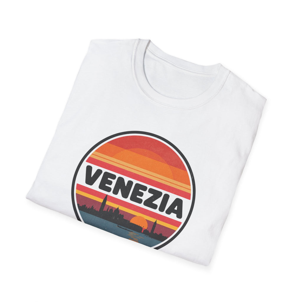 Venezia Sunset T-Shirt — Retro Venice Skyline Tee