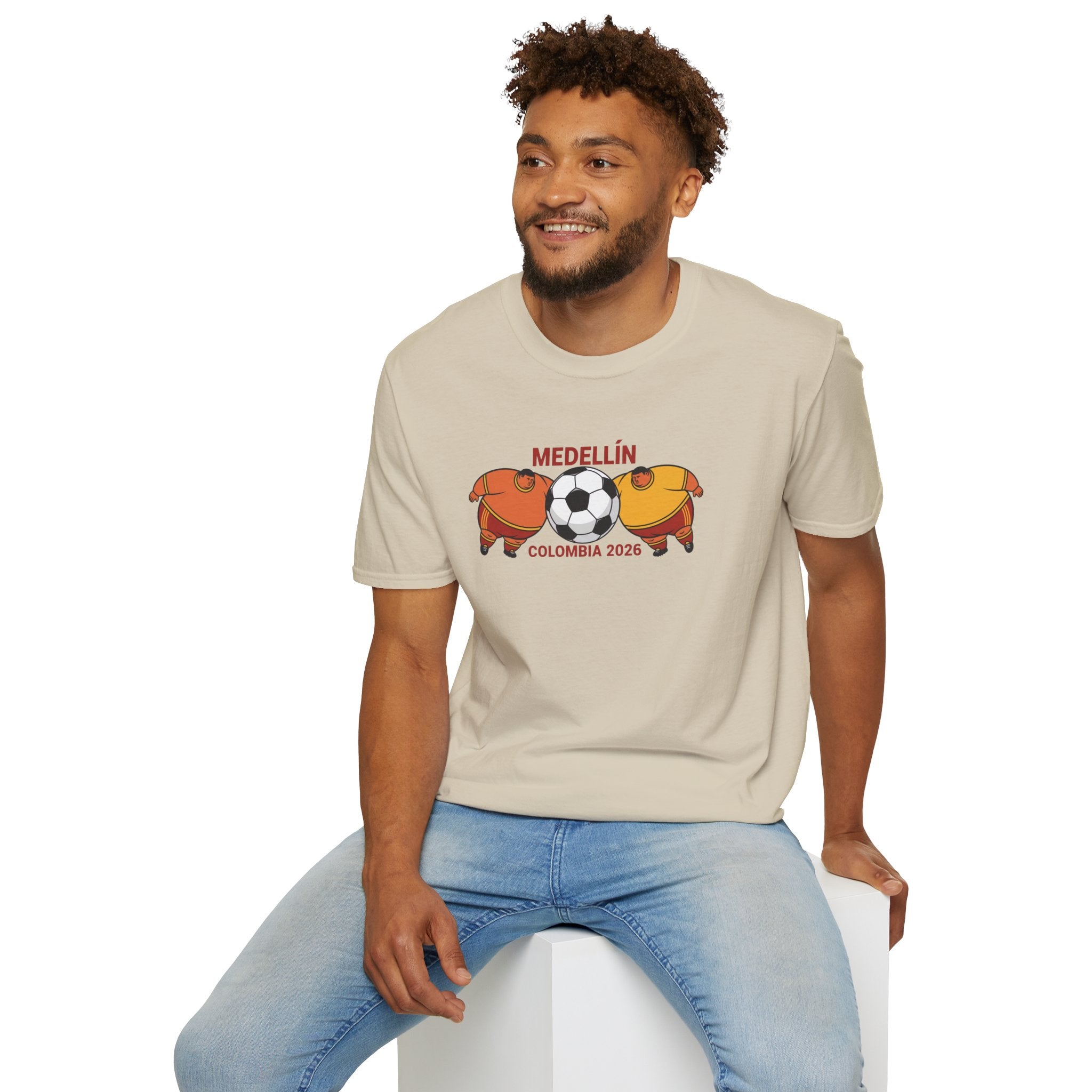 Medellín Colombia 2026 Soccer T-Shirt – Football Dolphins Graphic Tee