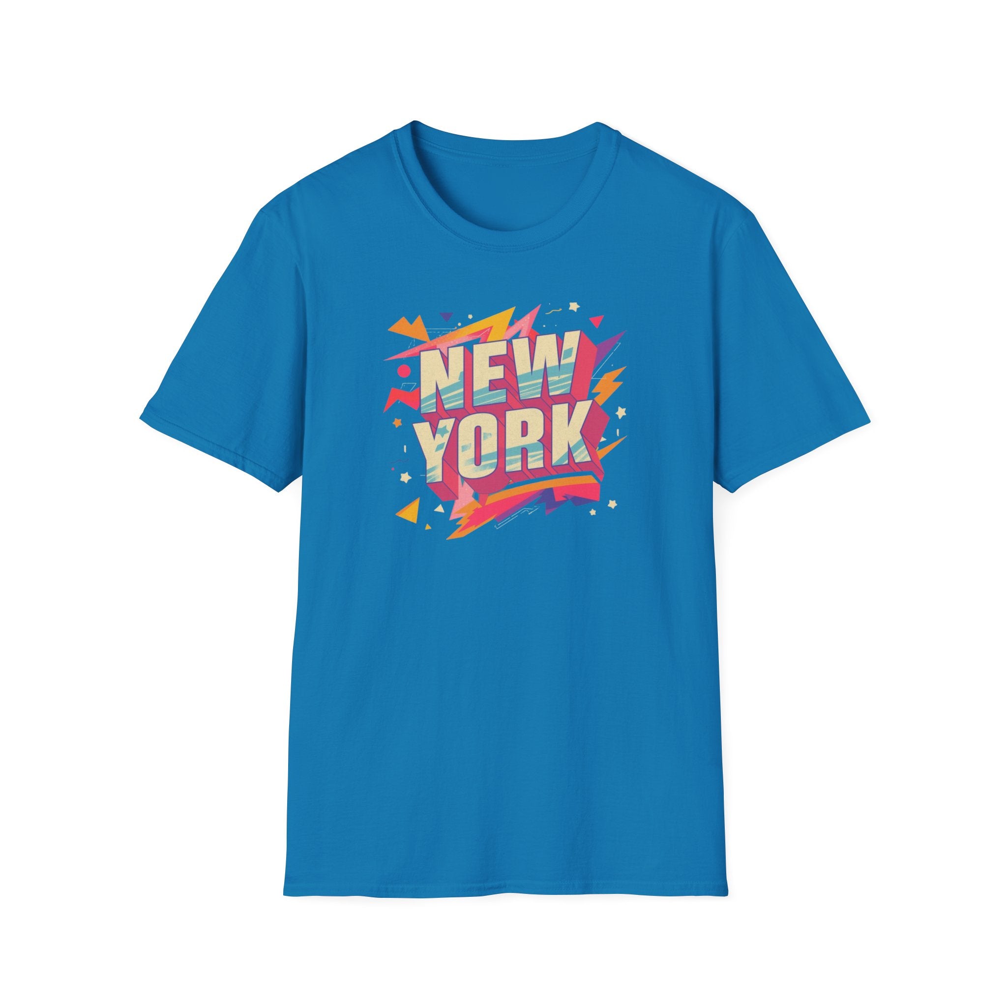 New York Retro Pop Art T-Shirt | Colorful City Typography