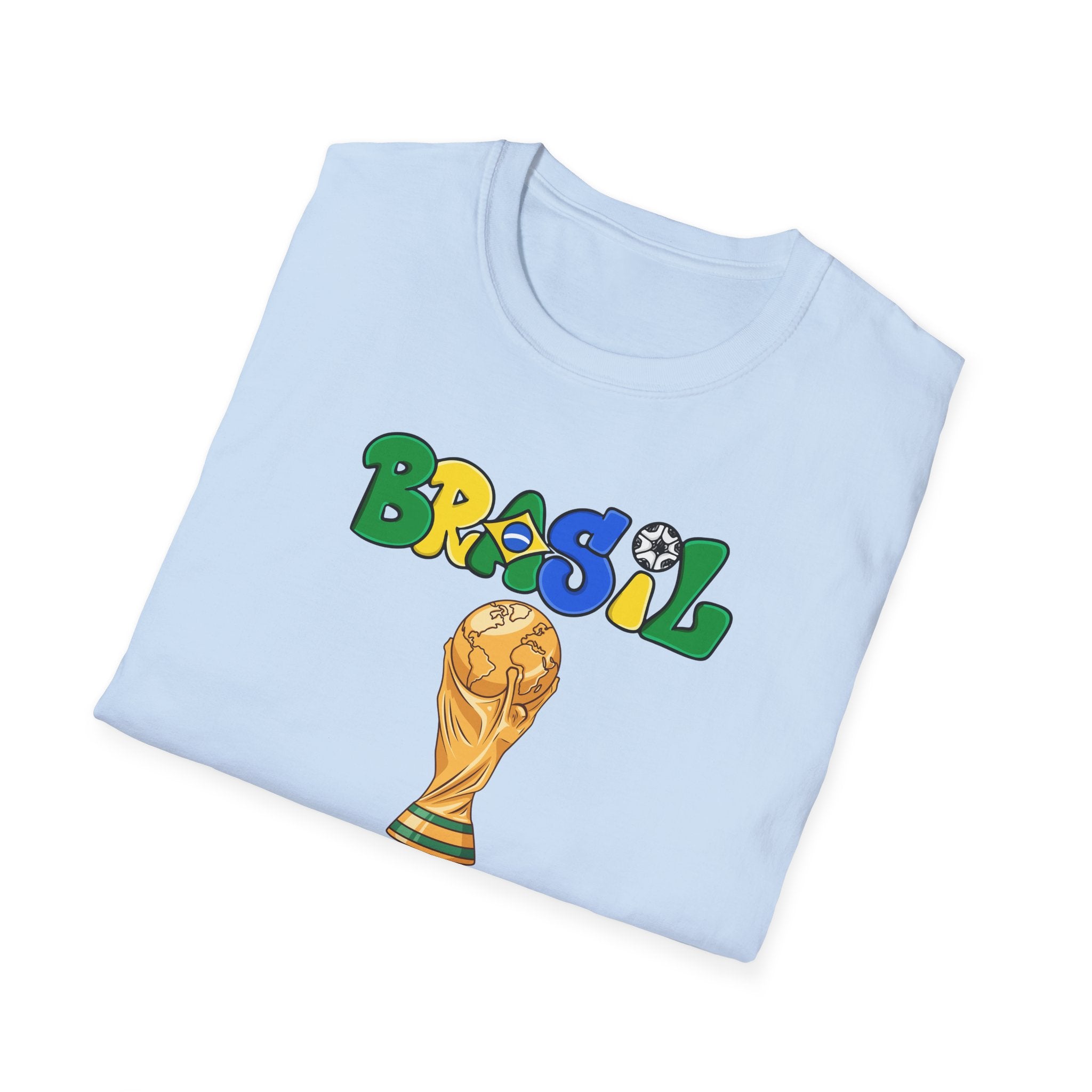 Brasil World Cup Trophy T-Shirt — Brazil Soccer Fan Tee