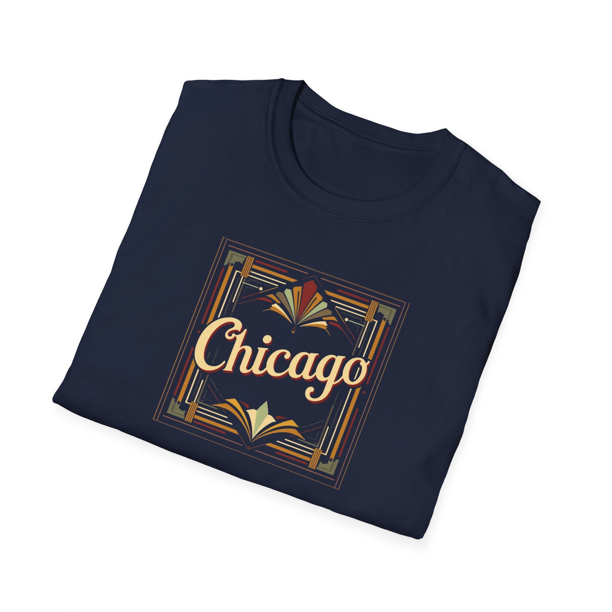Chicago Art Deco Script T-Shirt | Vintage City Typography