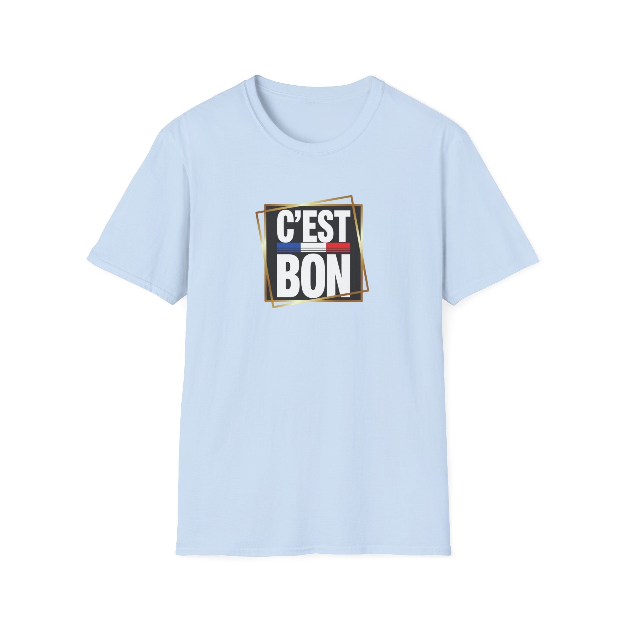 C'EST BON T-Shirt | French Phrase Graphic Tee, Bold Typographic Design
