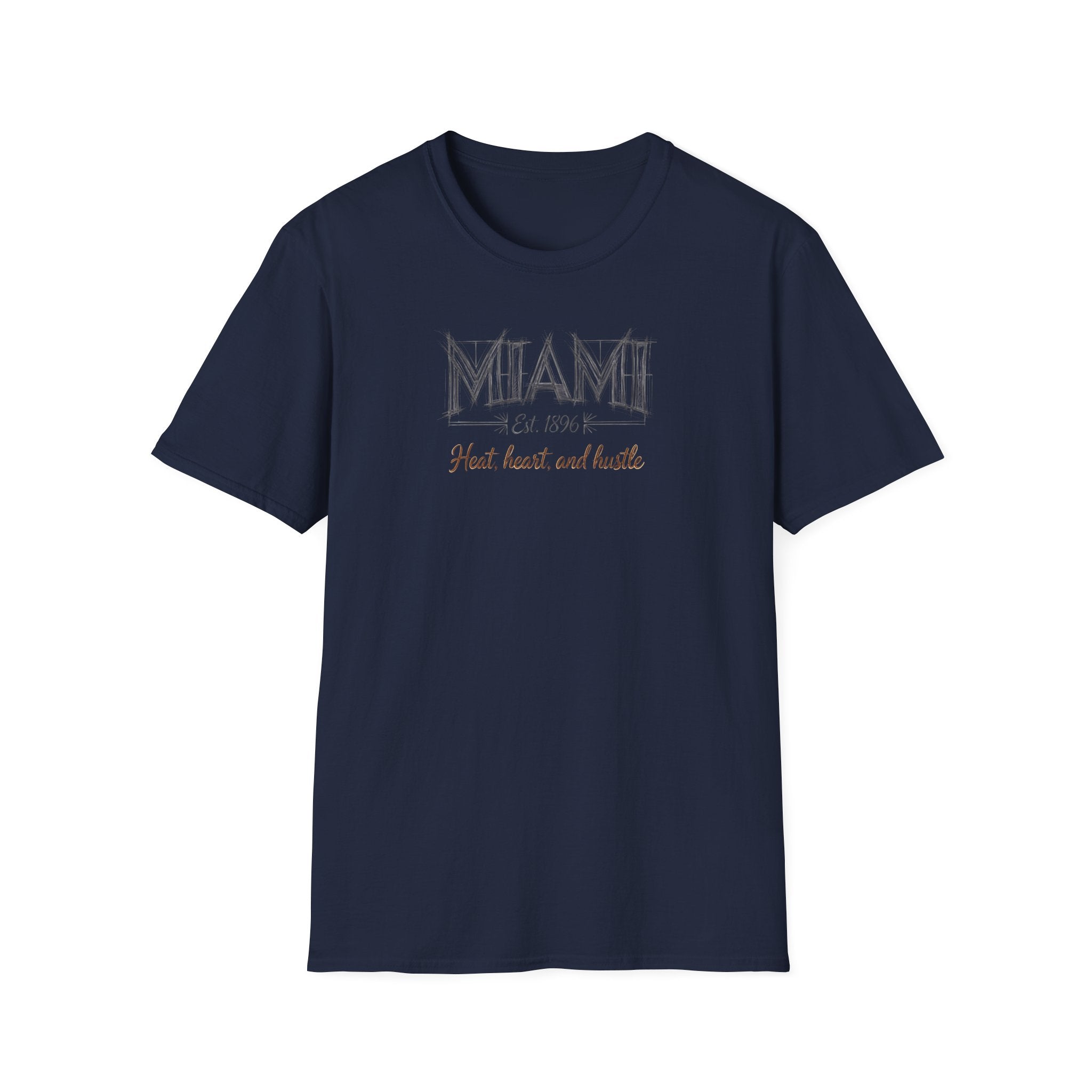Miami FL 305 Vintage Retro T-Shirt — Heart, Hustle and Hustle City Tee