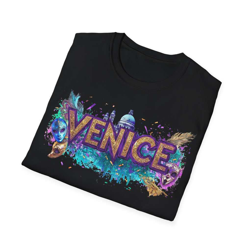 Venice Watercolor Splash T-Shirt | Venice Italy Travel Souvenir