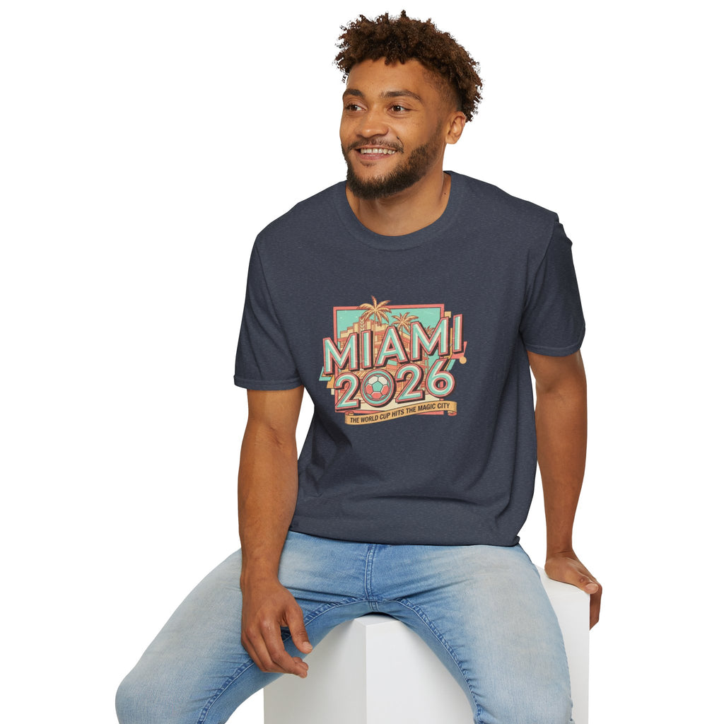 Miami 2026 Retro Palm Beach T-Shirt
