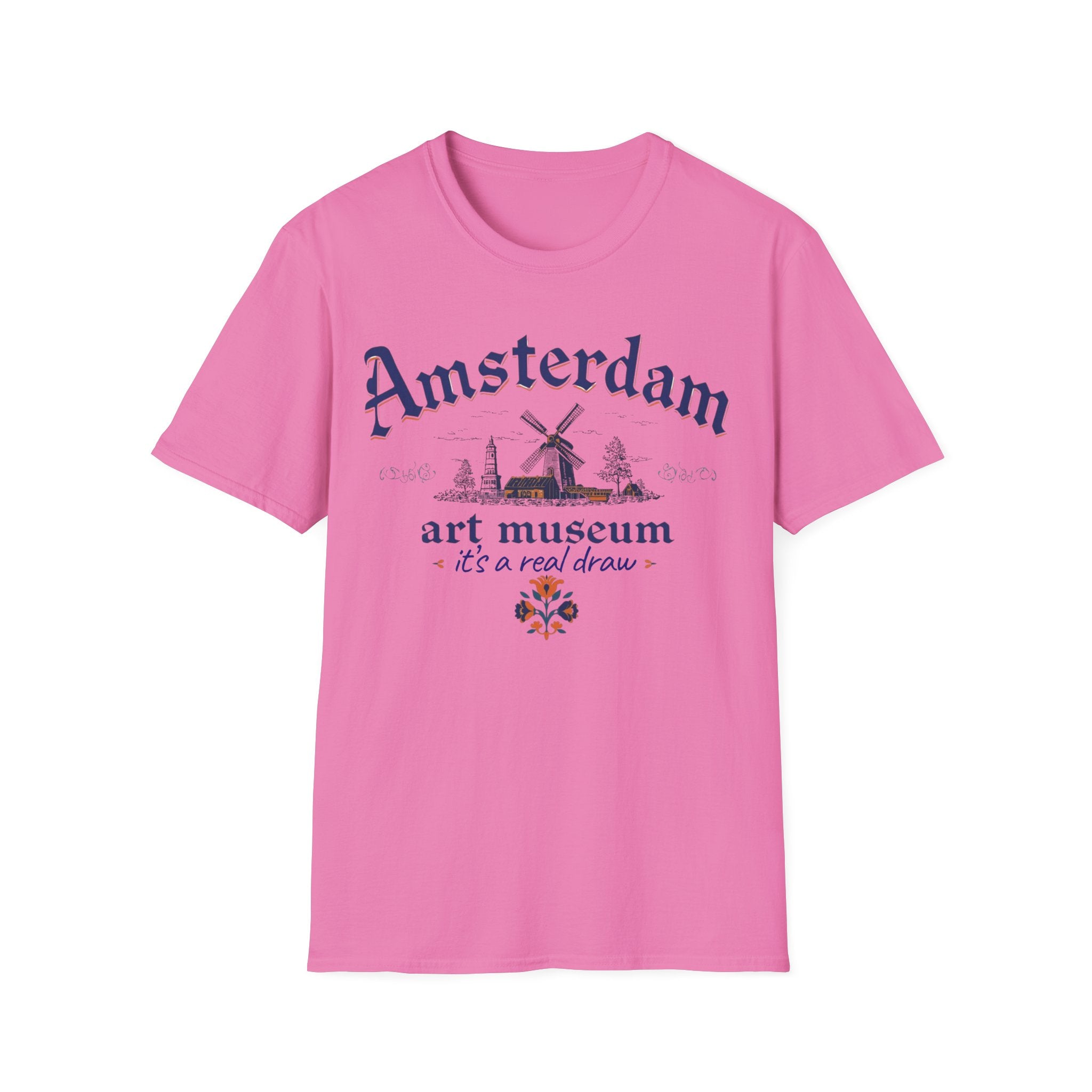 Amsterdam Art Museum T-Shirt – "It's a Real Draw" Travel Souvenir Tee