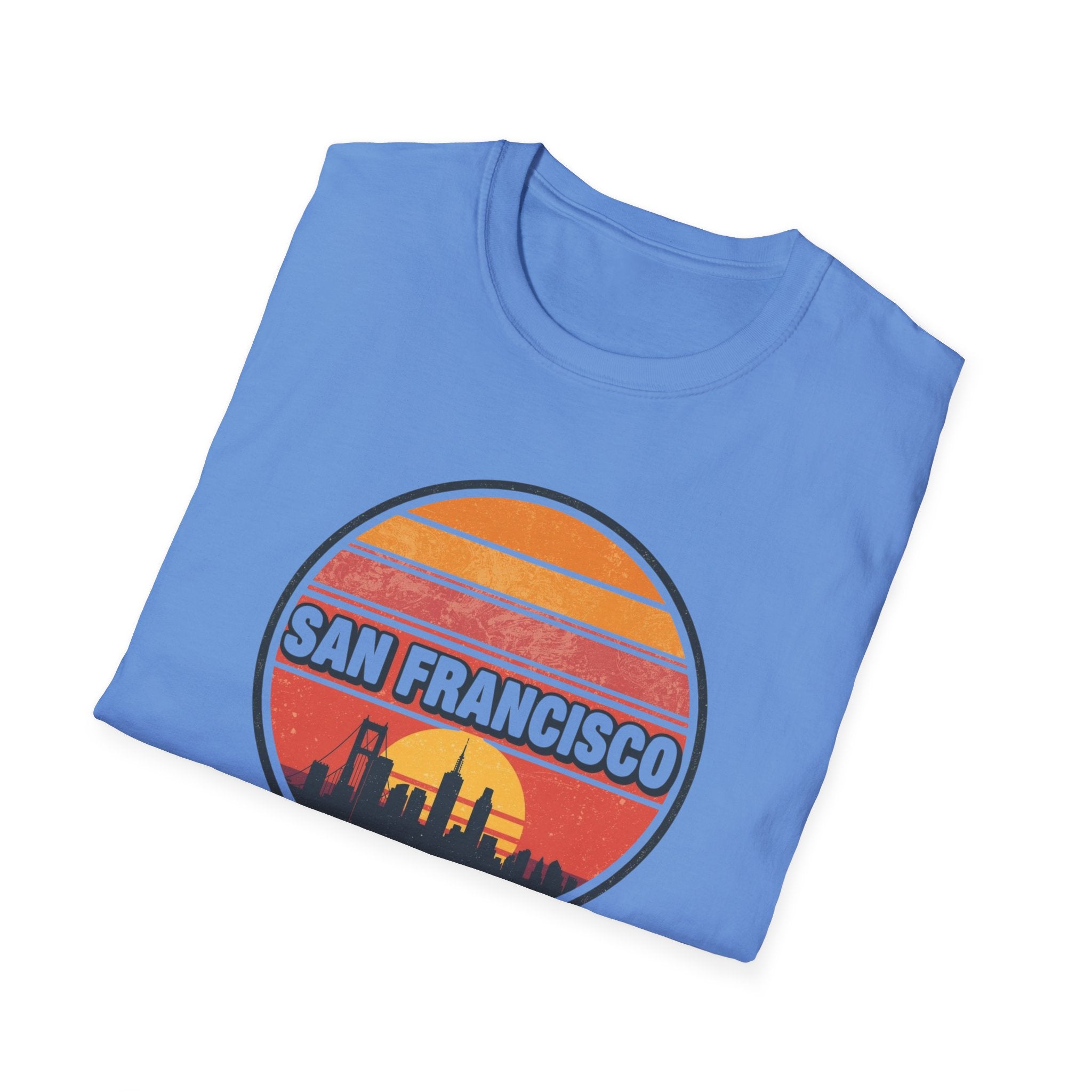 San Francisco Sunset Skyline T-Shirt — Retro Cityscape Tee