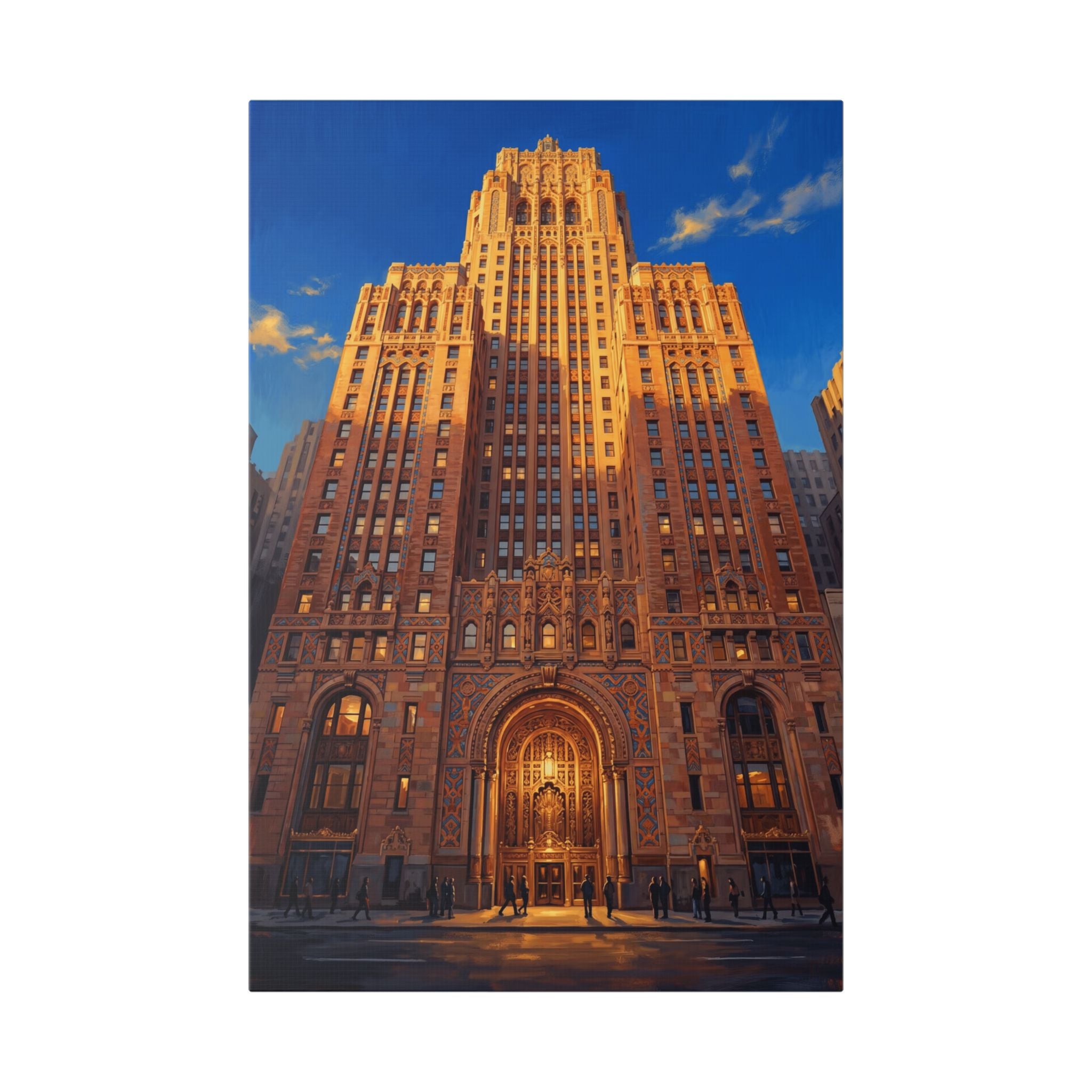 Detroit Guardian Building — Stretched Canvas Wall Art